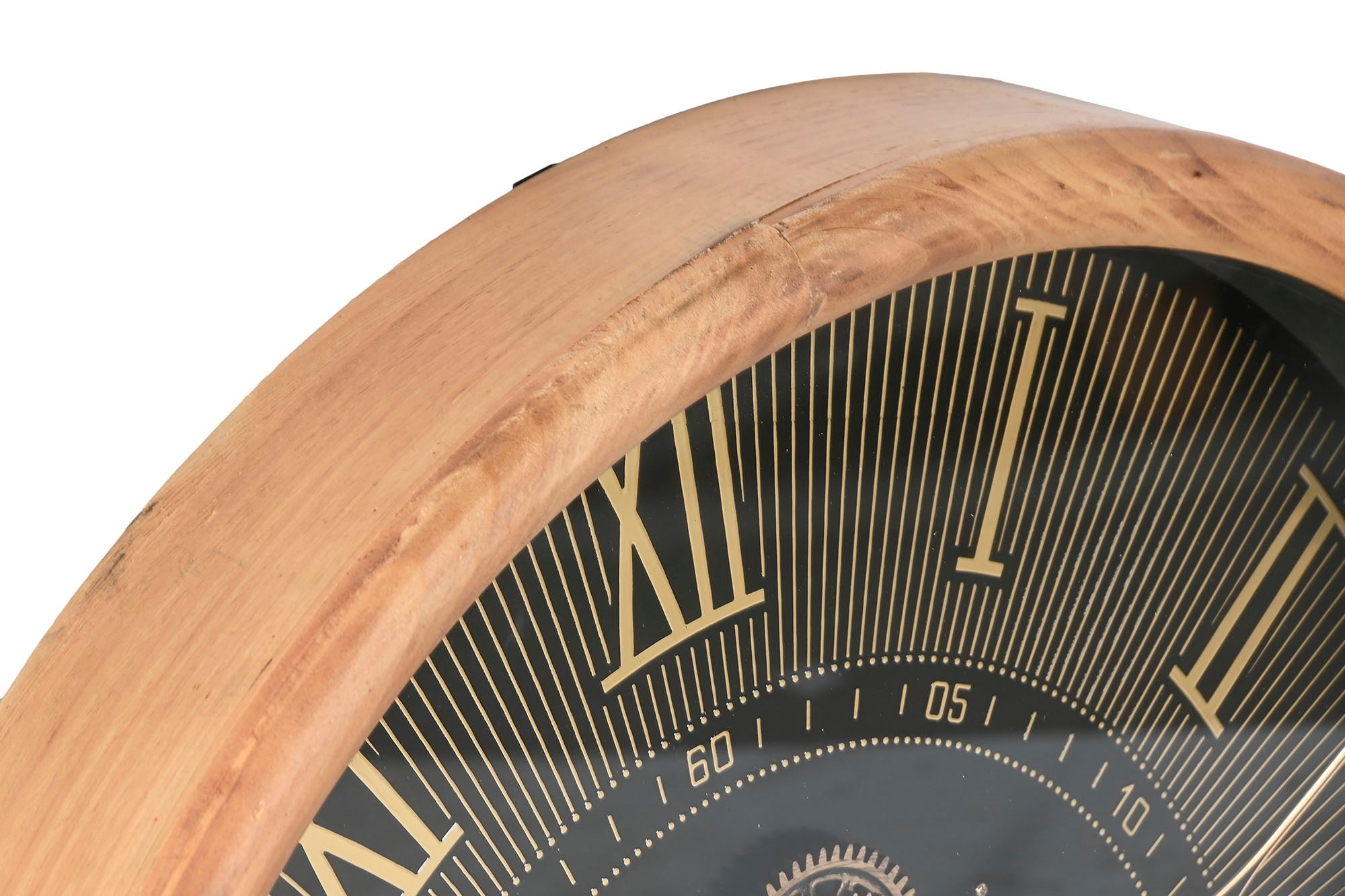 Reloj Pared Pino Cristal 63,5X8,5X63,5 Movimiento