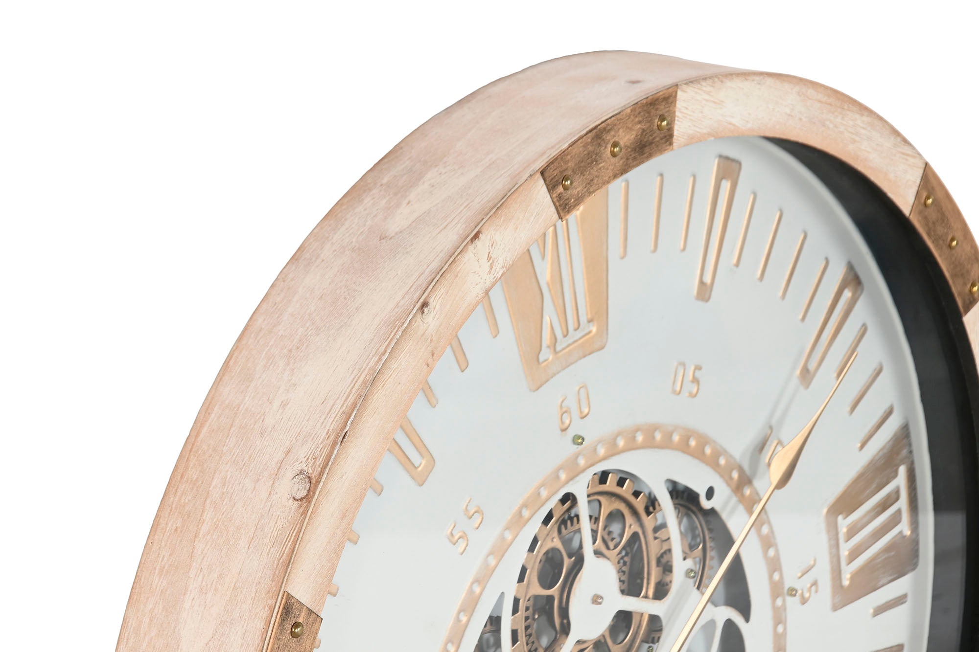 Reloj Pared Abeto Cristal 63X8X63 Movimiento