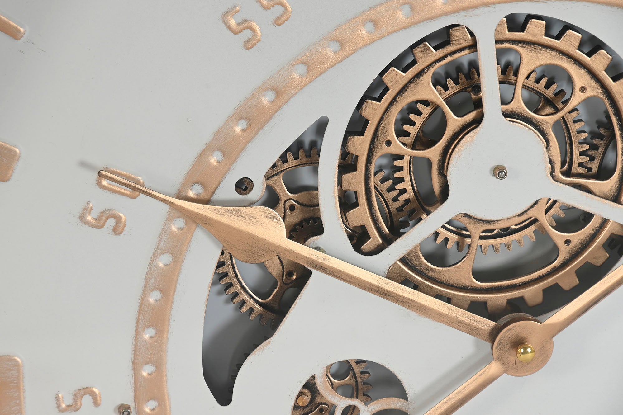Reloj Pared Abeto Cristal 63X8X63 Movimiento