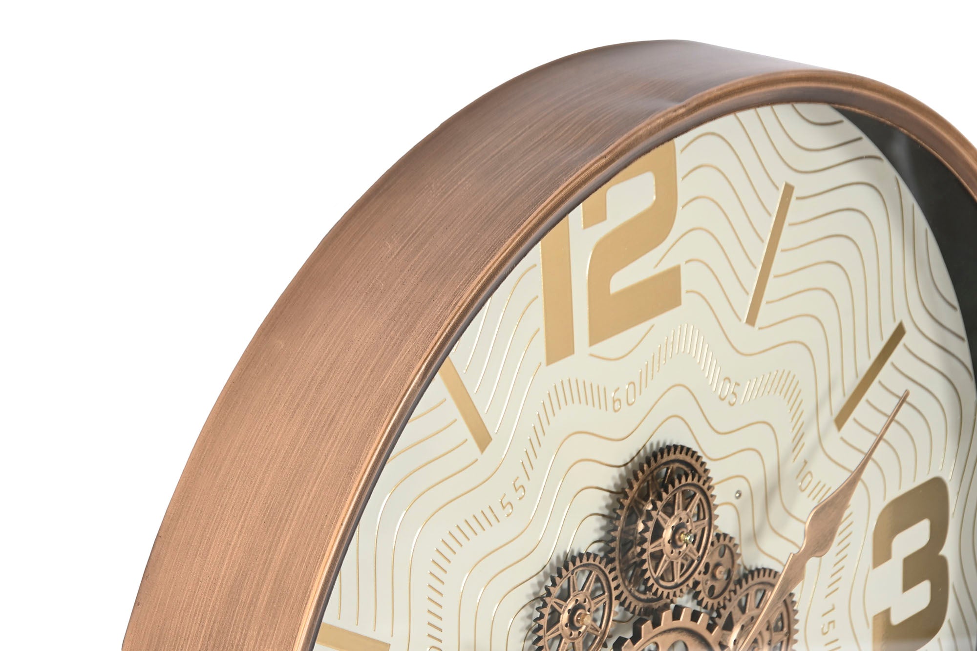 Reloj Pared Metal Cristal 60X8X60 Movimiento