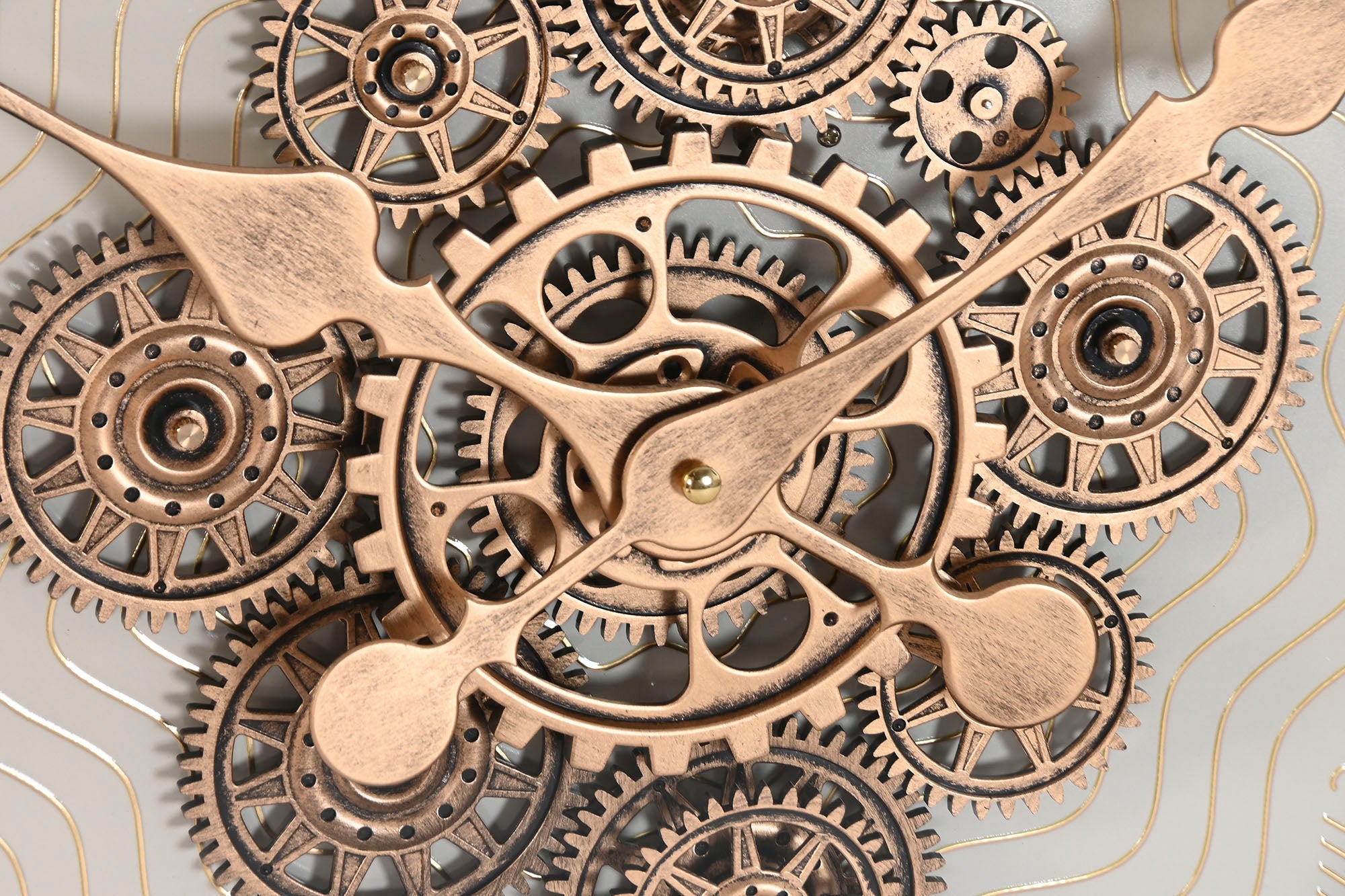 Reloj Pared Metal Cristal 60X8X60 Movimiento