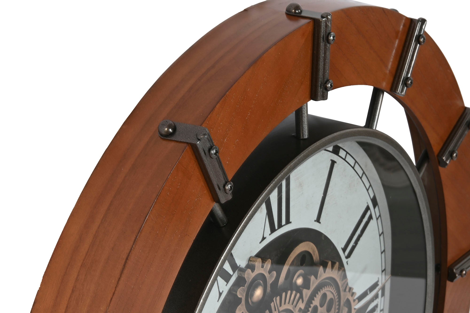 Reloj Pared Pino Metal 86X9,5X86 Natural