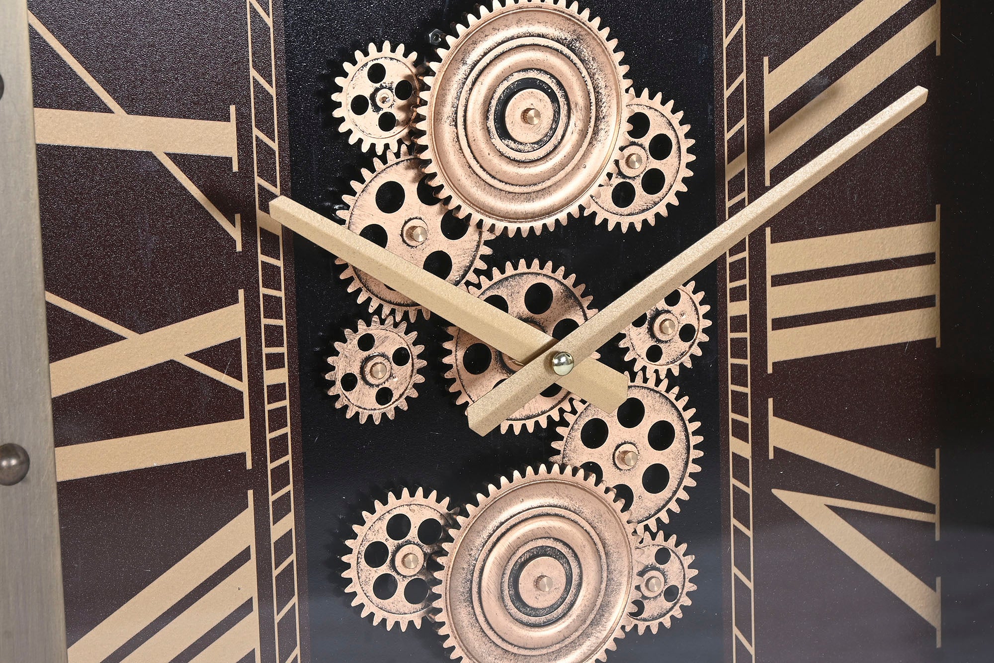 Reloj Pared Hierro Cristal 43X8,5X63 Movimiento