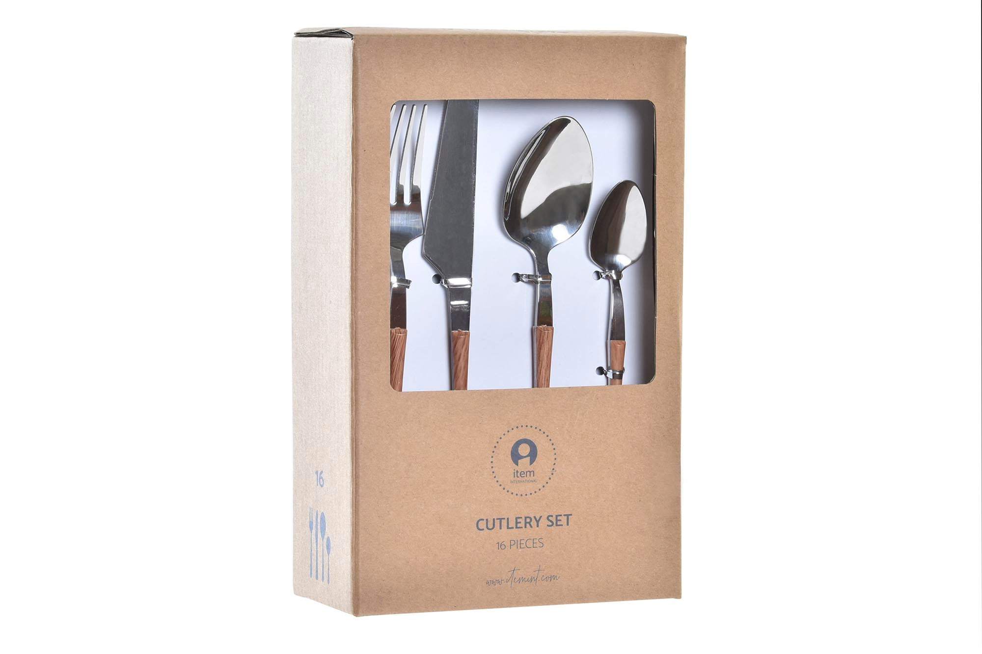 Cuberteria Set 16 Inox Abs 2X22 Plateado