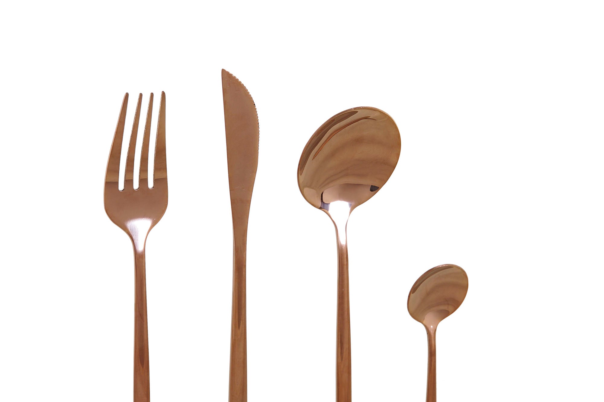 Cuberteria Set 16 Inox 3X1,5X13 3Mm Bronce