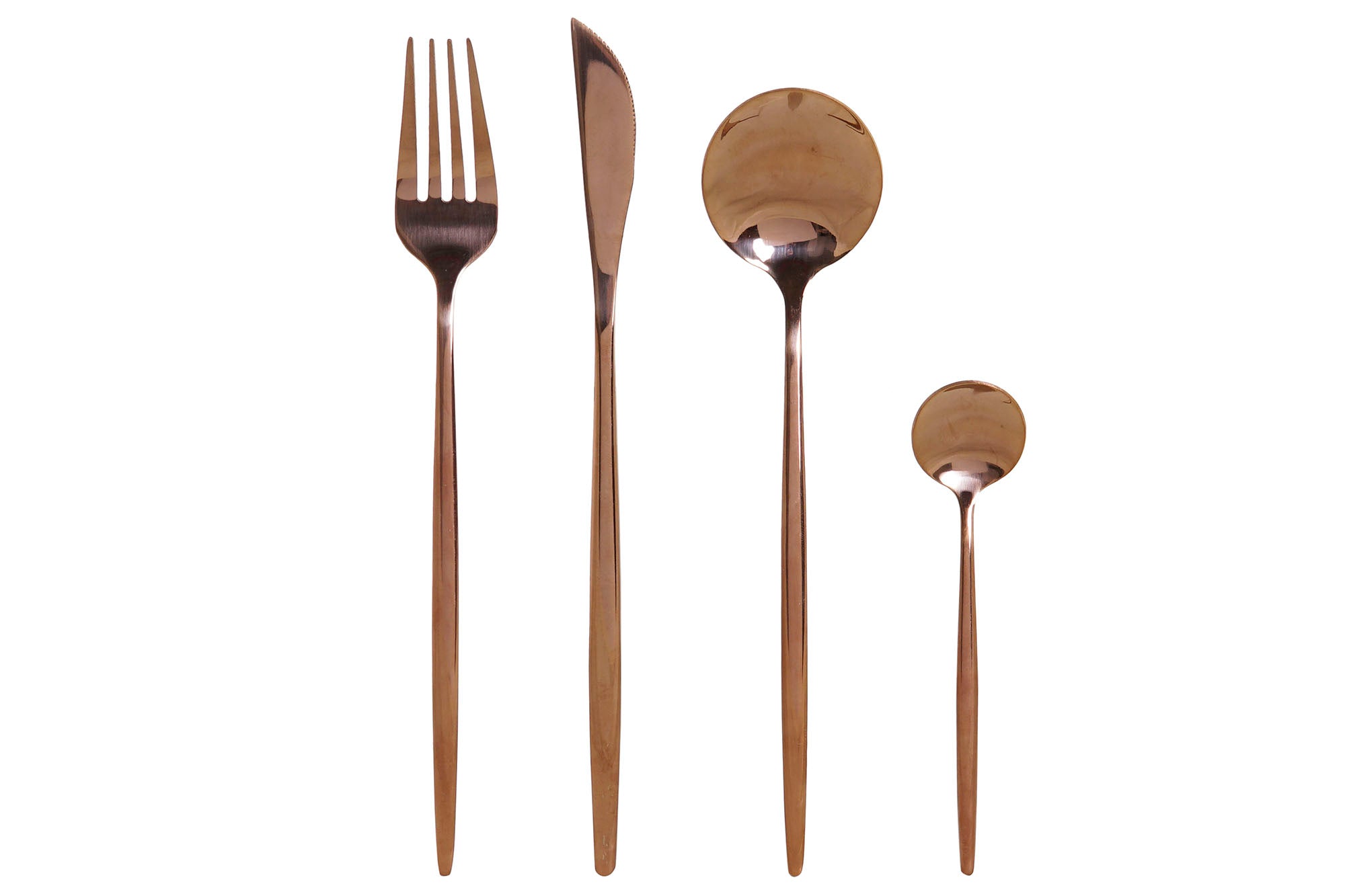 Cuberteria Set 16 Inox 3X1,5X13 3Mm Bronce