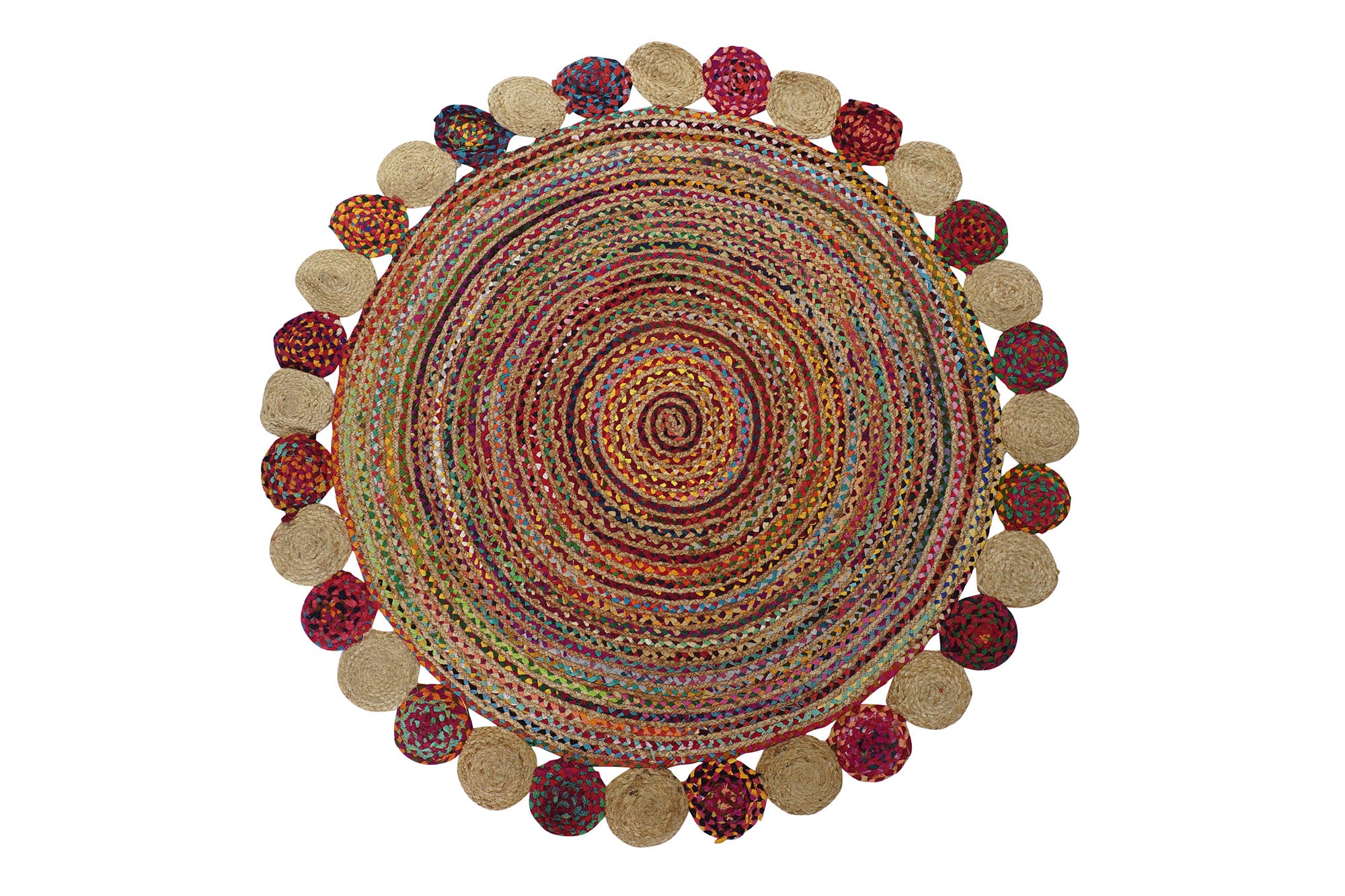 Cotton Jute Rug 160x160x1 2100 Gsm