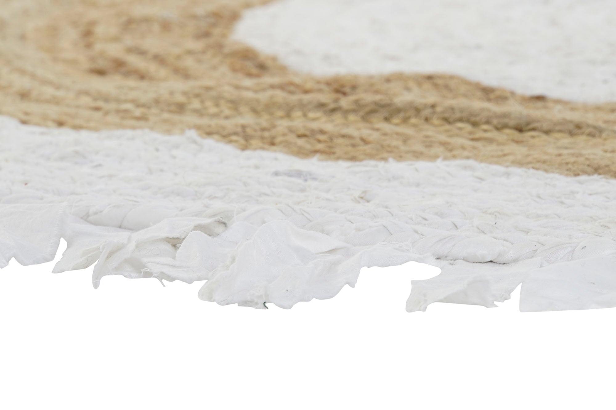 Cotton Jute Rug 140x140x1 2100 Gsm Fringes
