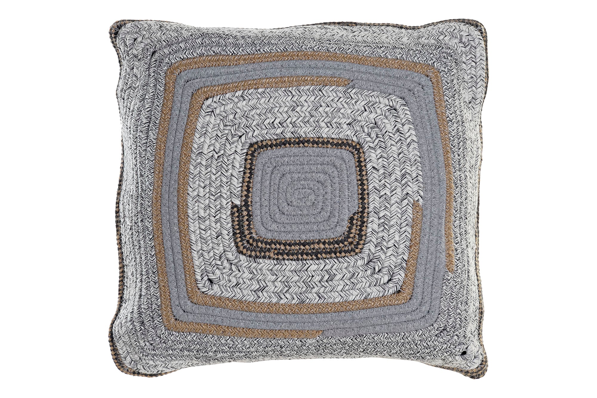 Cotton Jute Cushion 40X10X40 918 Gr Kg Grey