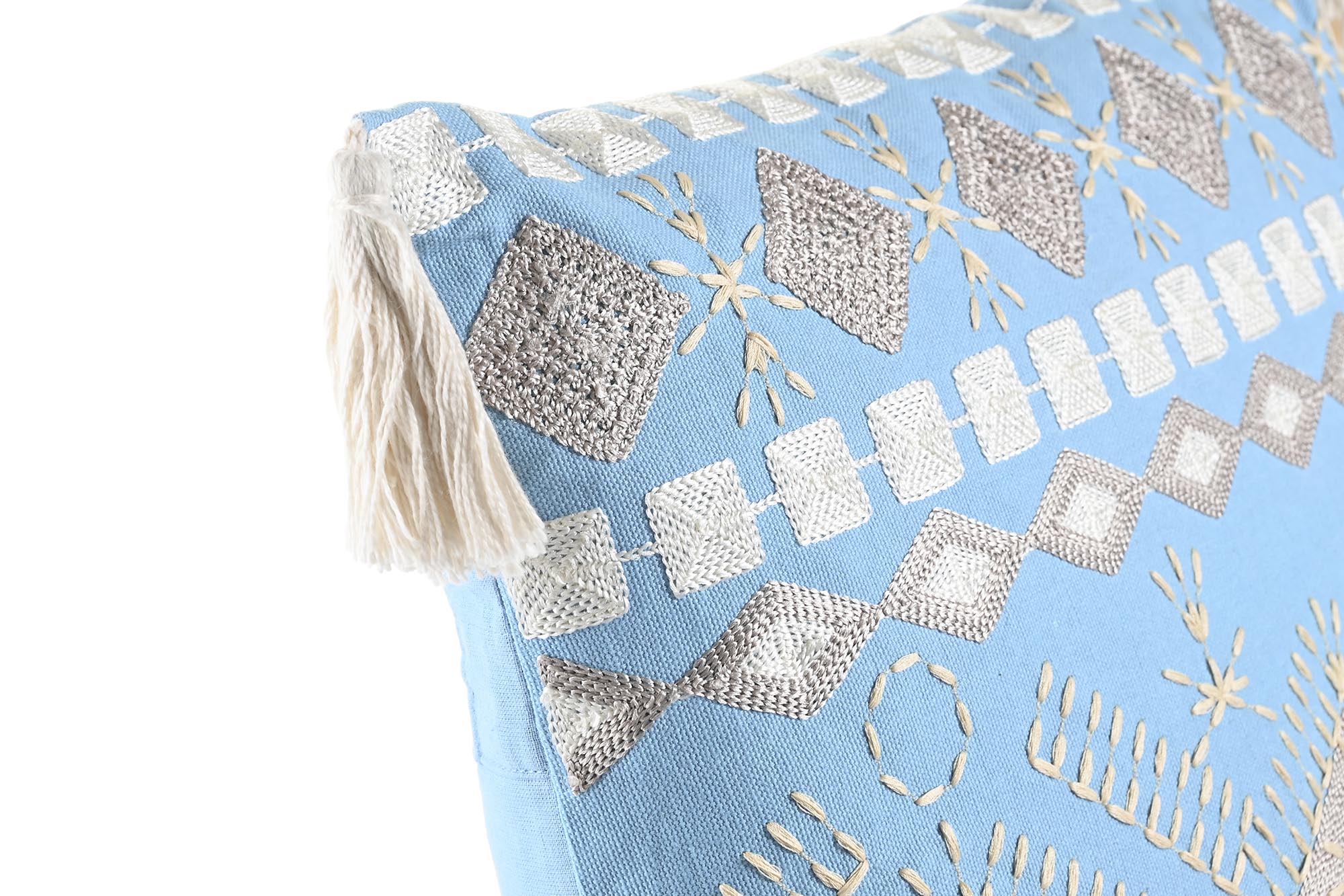 Cotton Cushion 40X15X40 550 Gr, Worn Blue