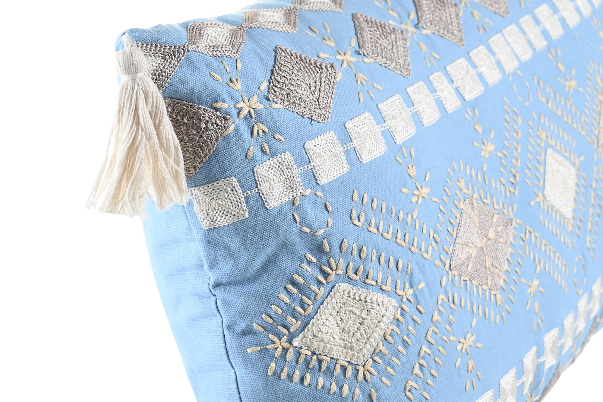 Cojin Algodon 60X15X35 815 Gr. Desgastado Azul