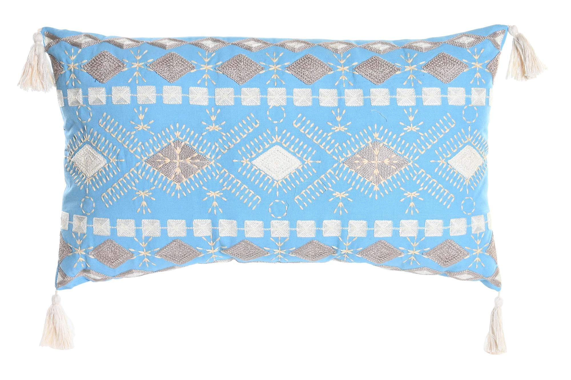 Cotton Cushion 60X15X35 815 Gr. Worn Blue