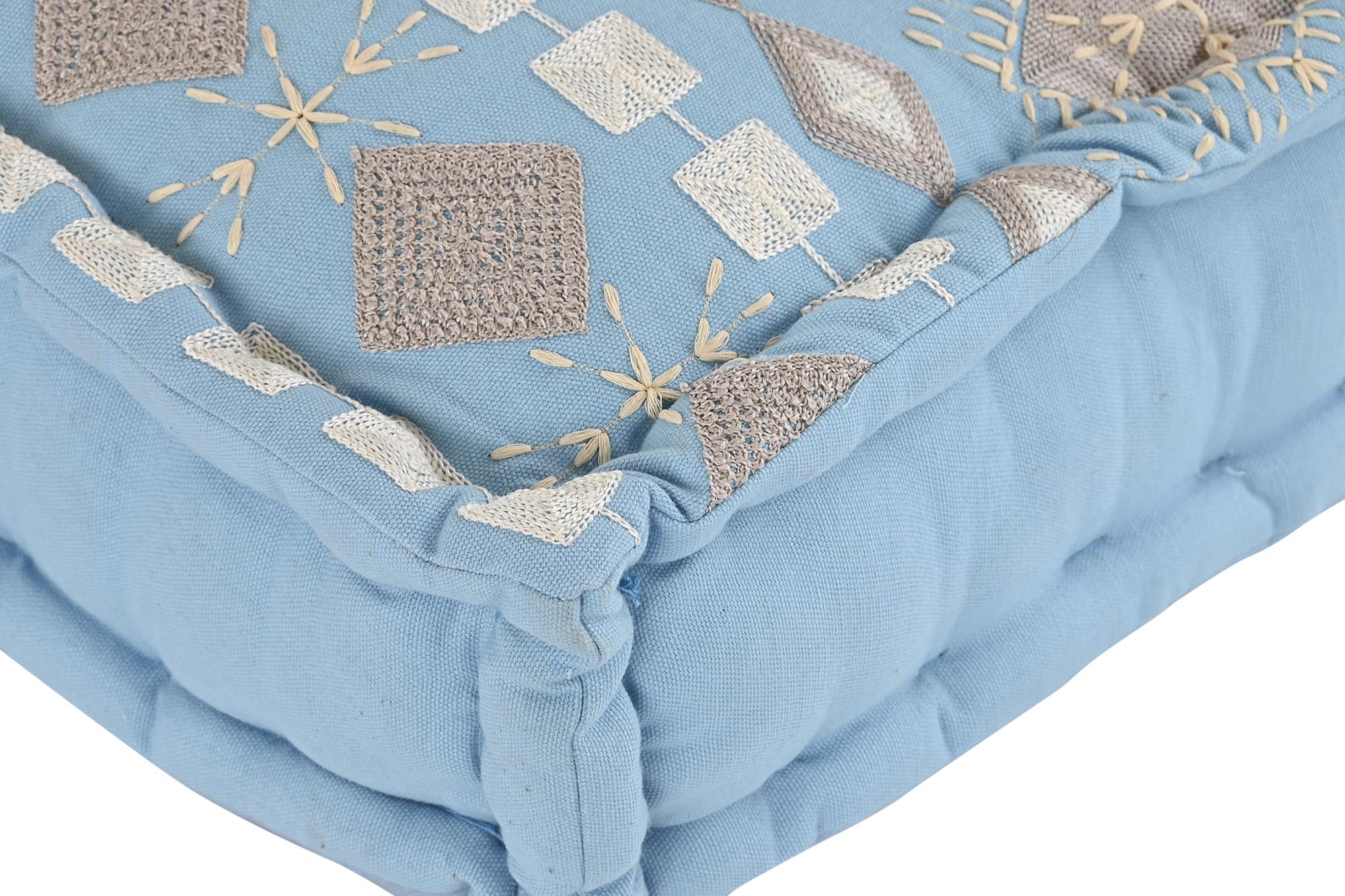 Conjunto de 4 Poltronas Algodão 150X74X14 Bordado 4 Sortidas