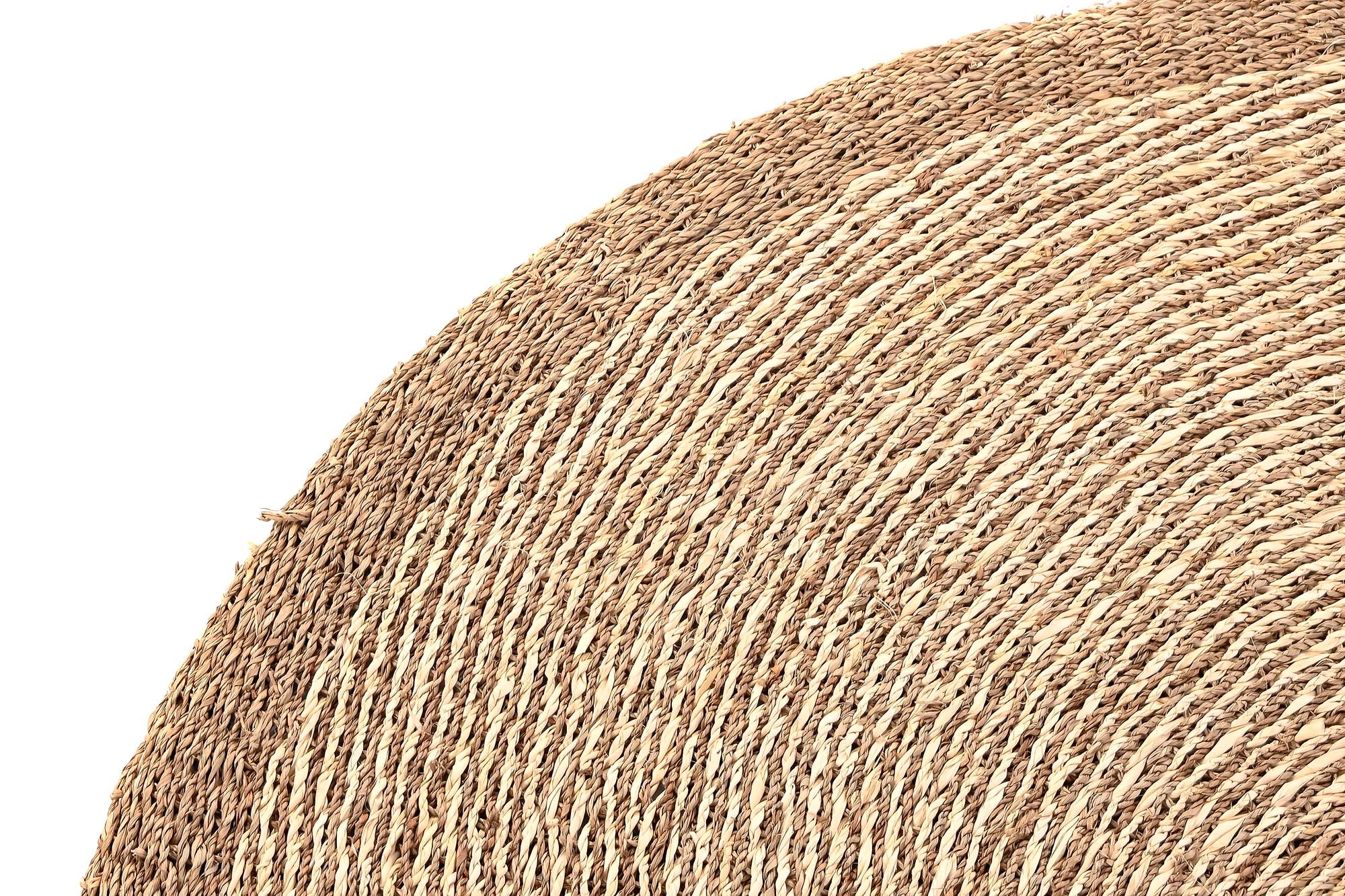 Alfombra Seagrass Fibra Maiz 150X1X150 Beige
