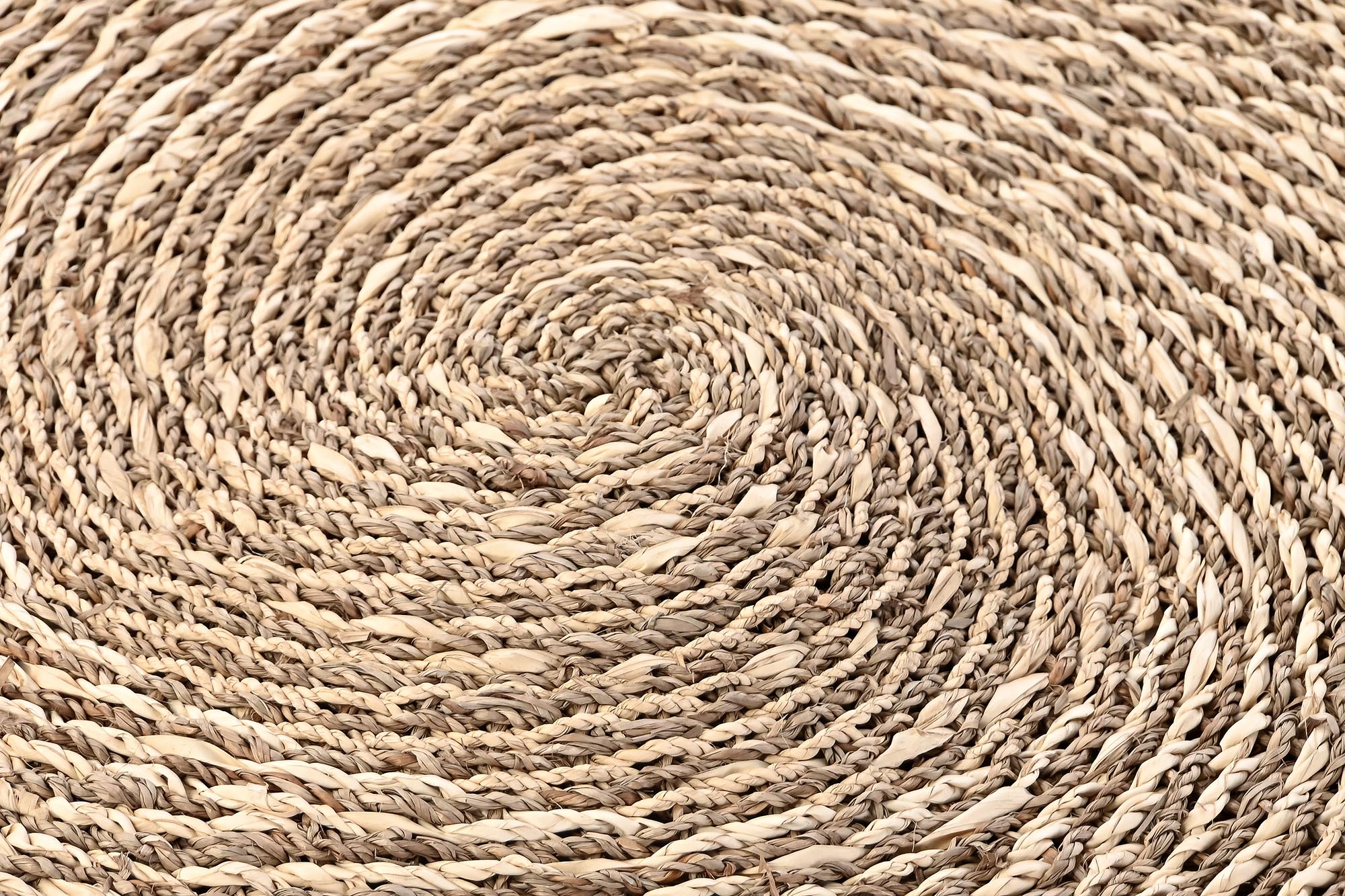 Alfombra Seagrass Fibra Maiz 150X1X150 Beige