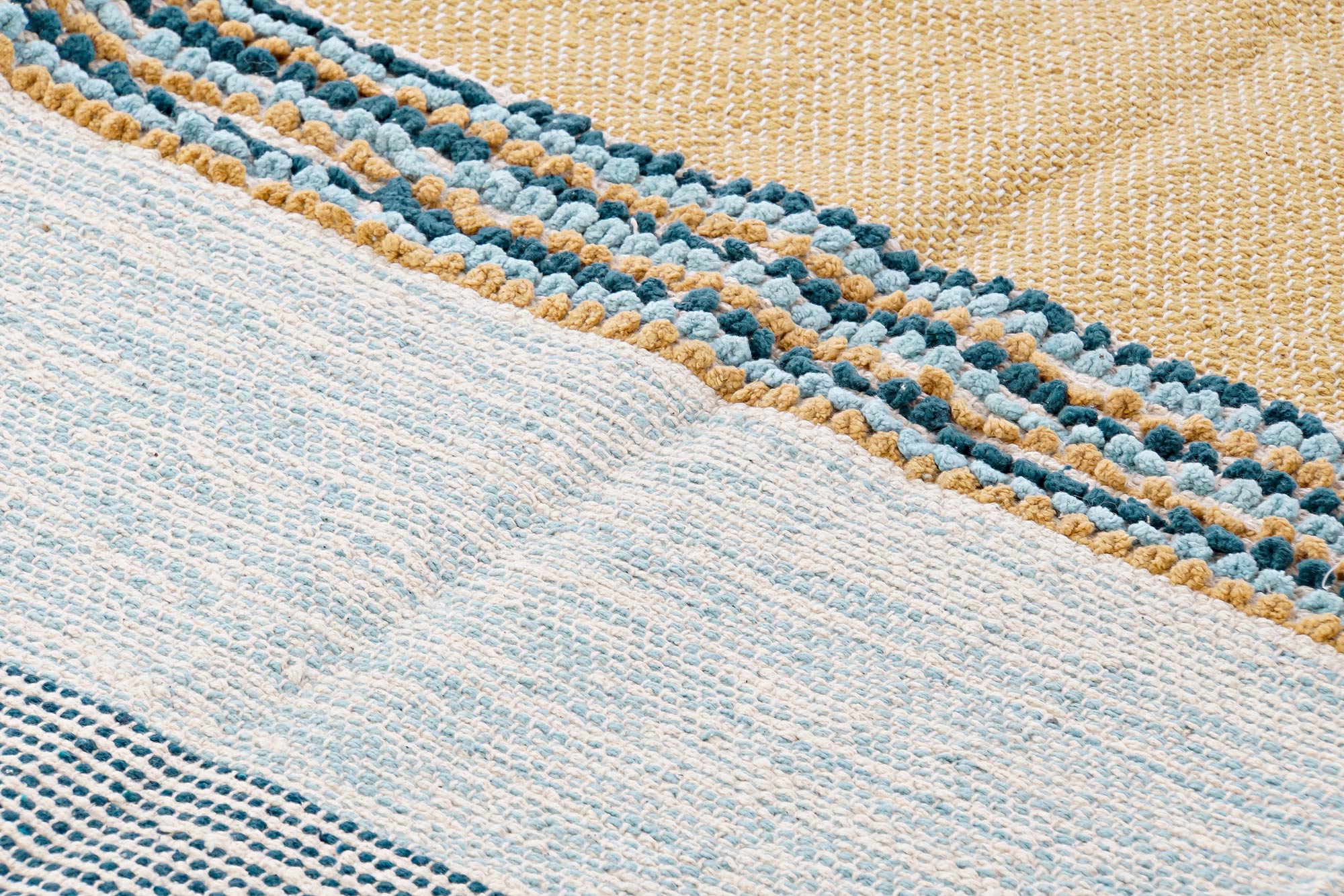 Cotton Jute Rug 120X180X1 1200 Gsm 2 Assorted