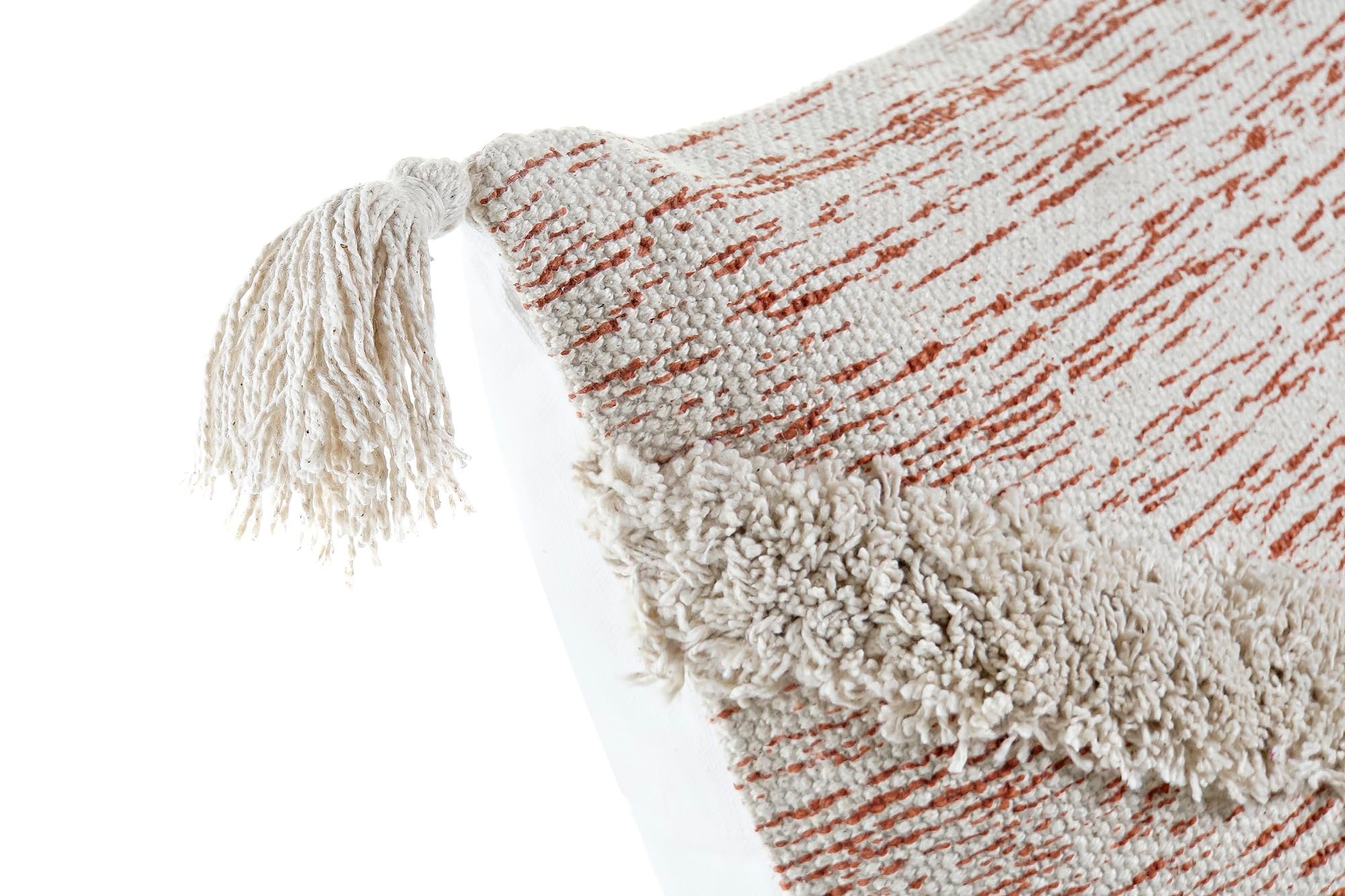 Cojin Algodon 45X10X45 730 Gr. Flecos Naranja