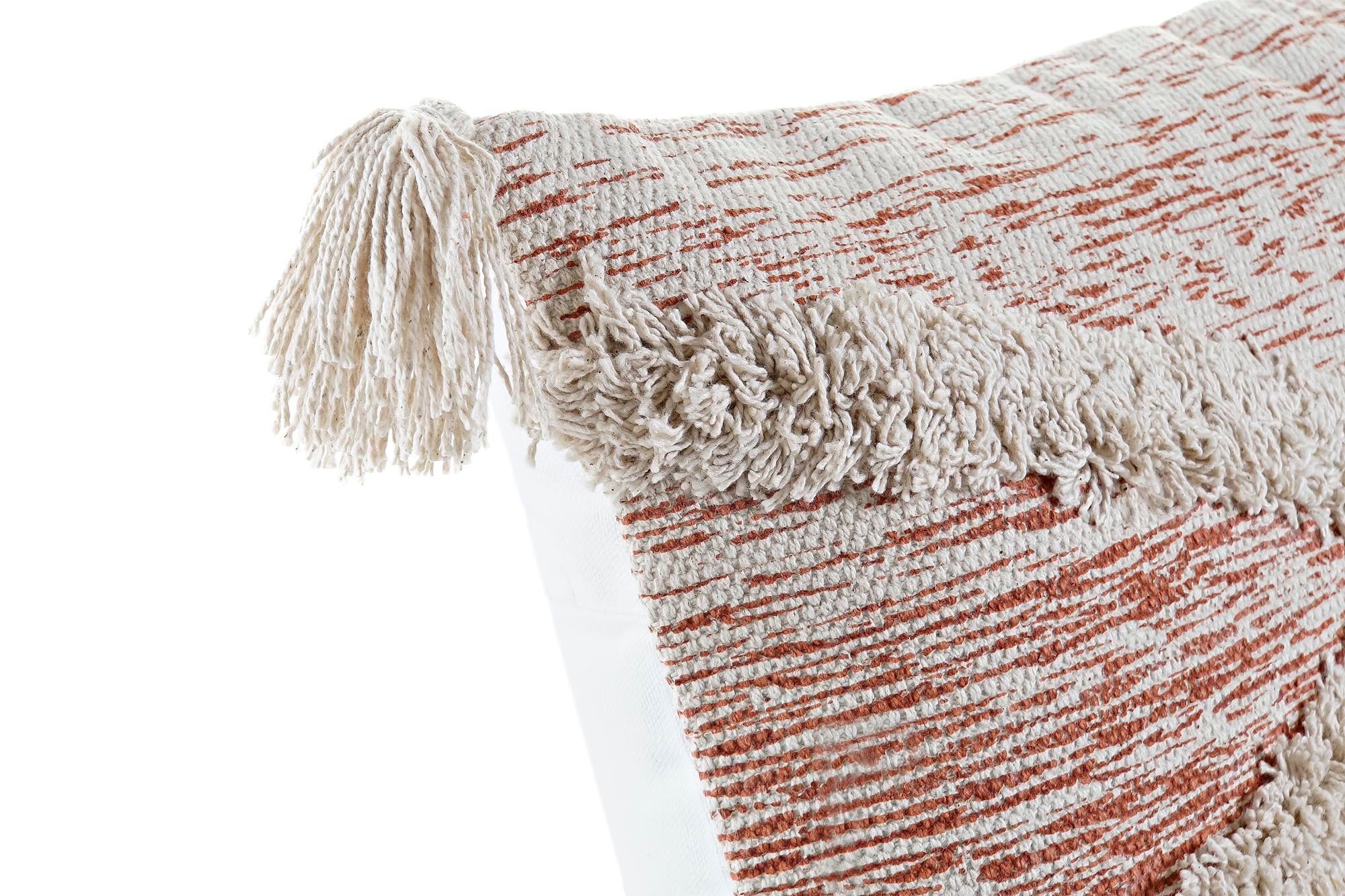 Cojin Algodon 60X10X30 850 Gr. Flecos Naranja