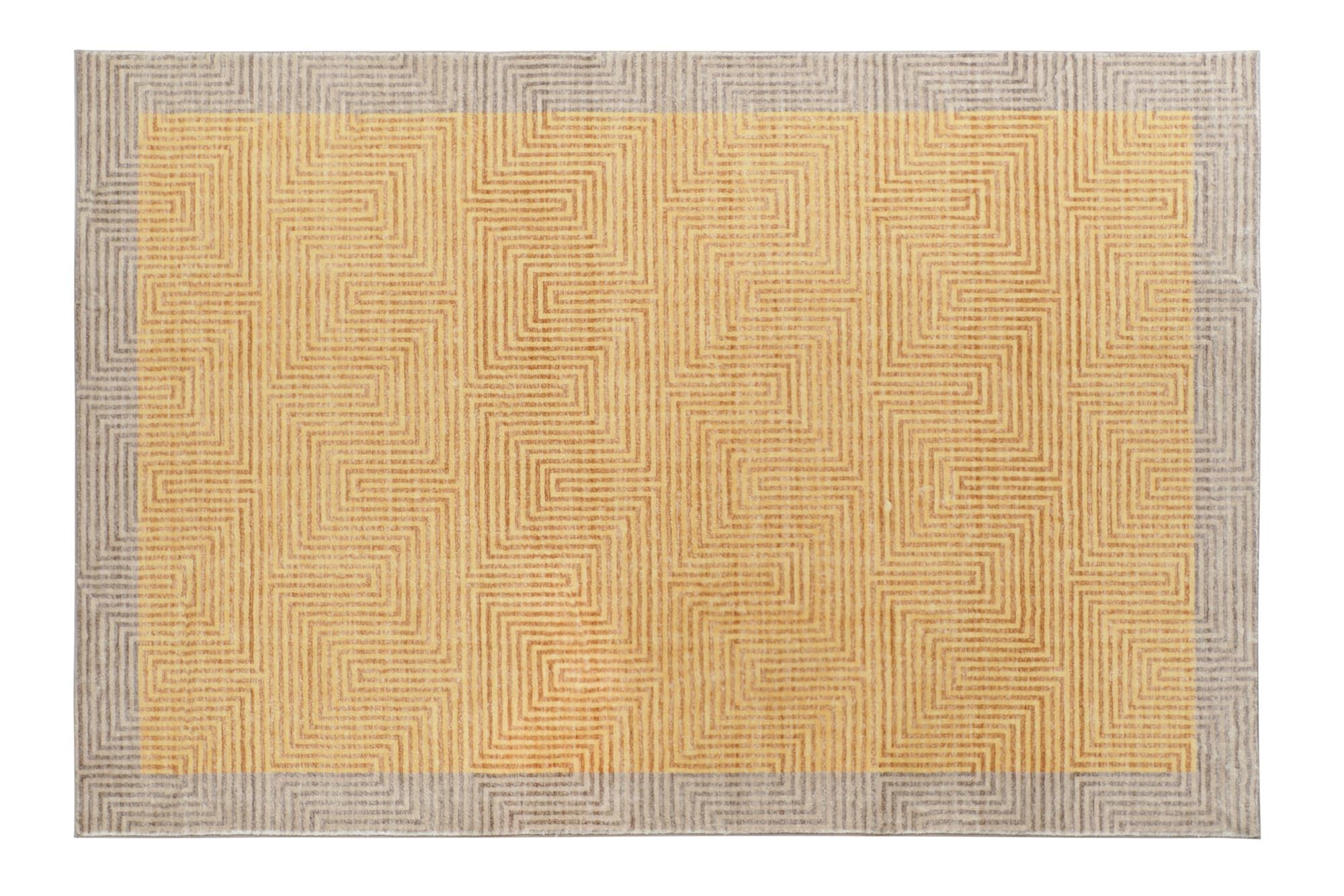 Tapete de poliéster 160x230x0,7 600gsm, amarelo