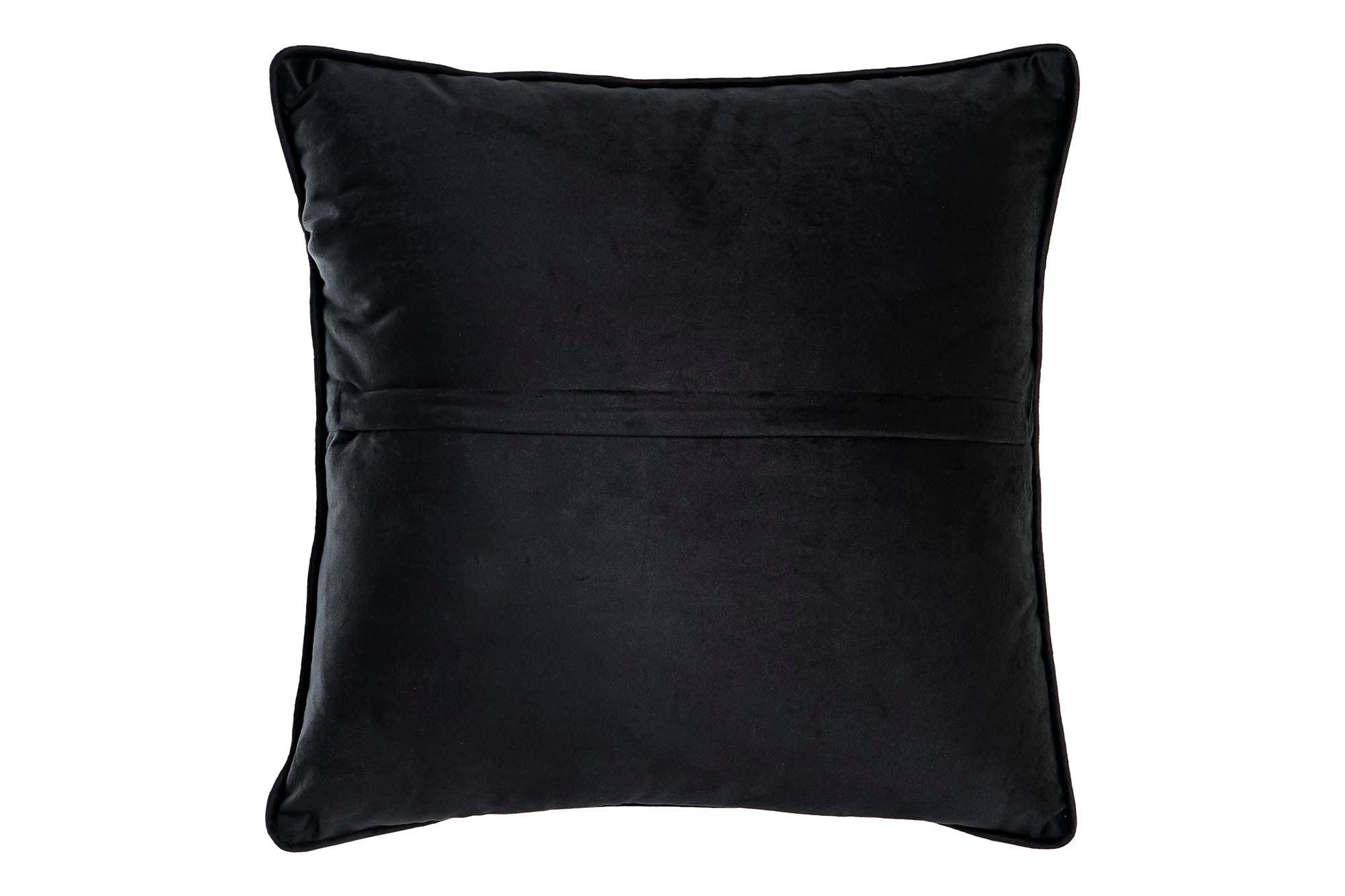 Almofada de Poliéster 45X10X45 600 Gr, Bordado Preto