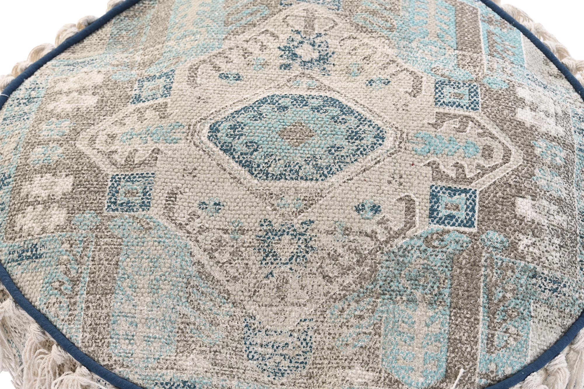 Cojin Suelo Algodon 40X40X40 Flecos Azul