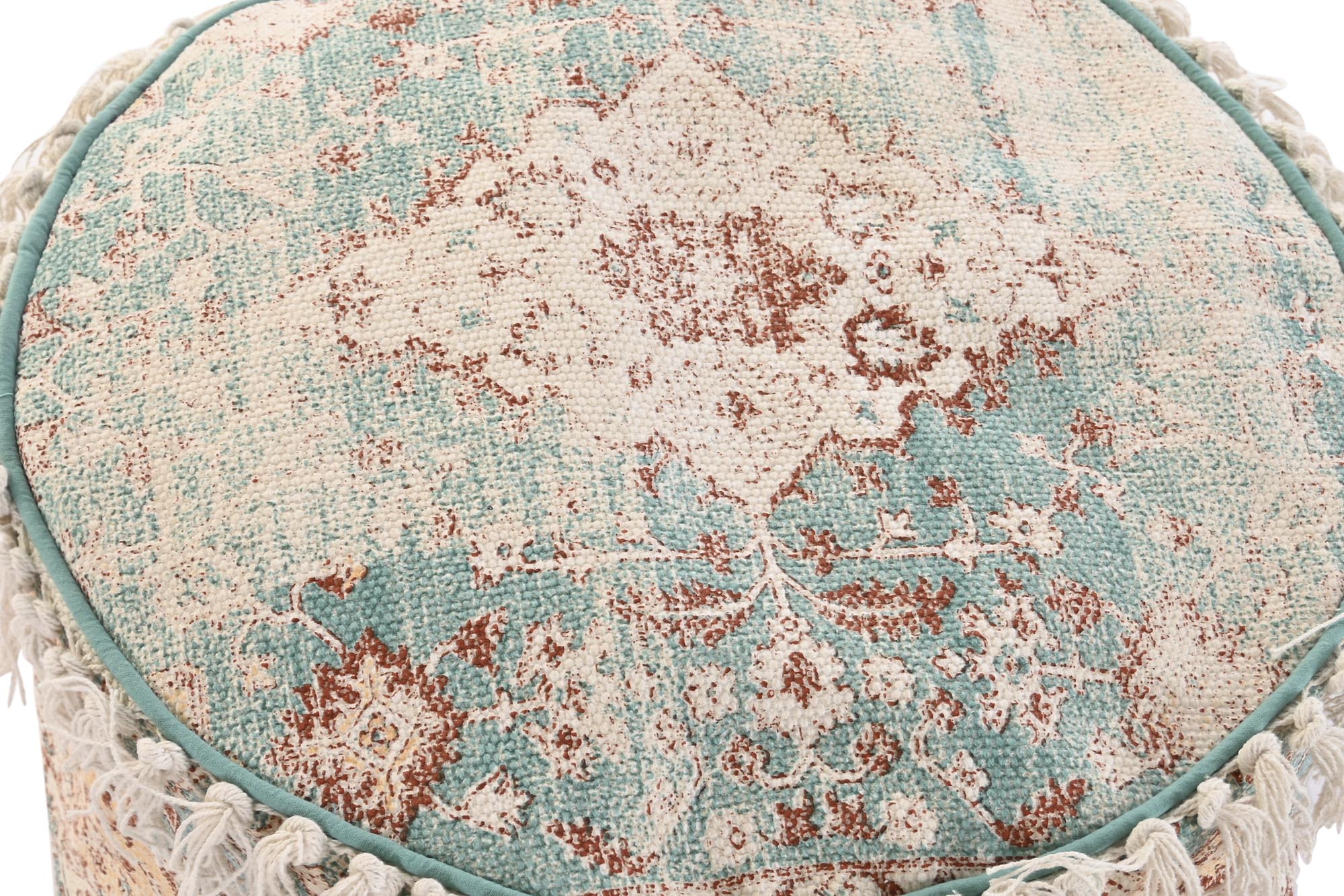 Cojin Suelo Algodon 46X46X37 Flecos Verde