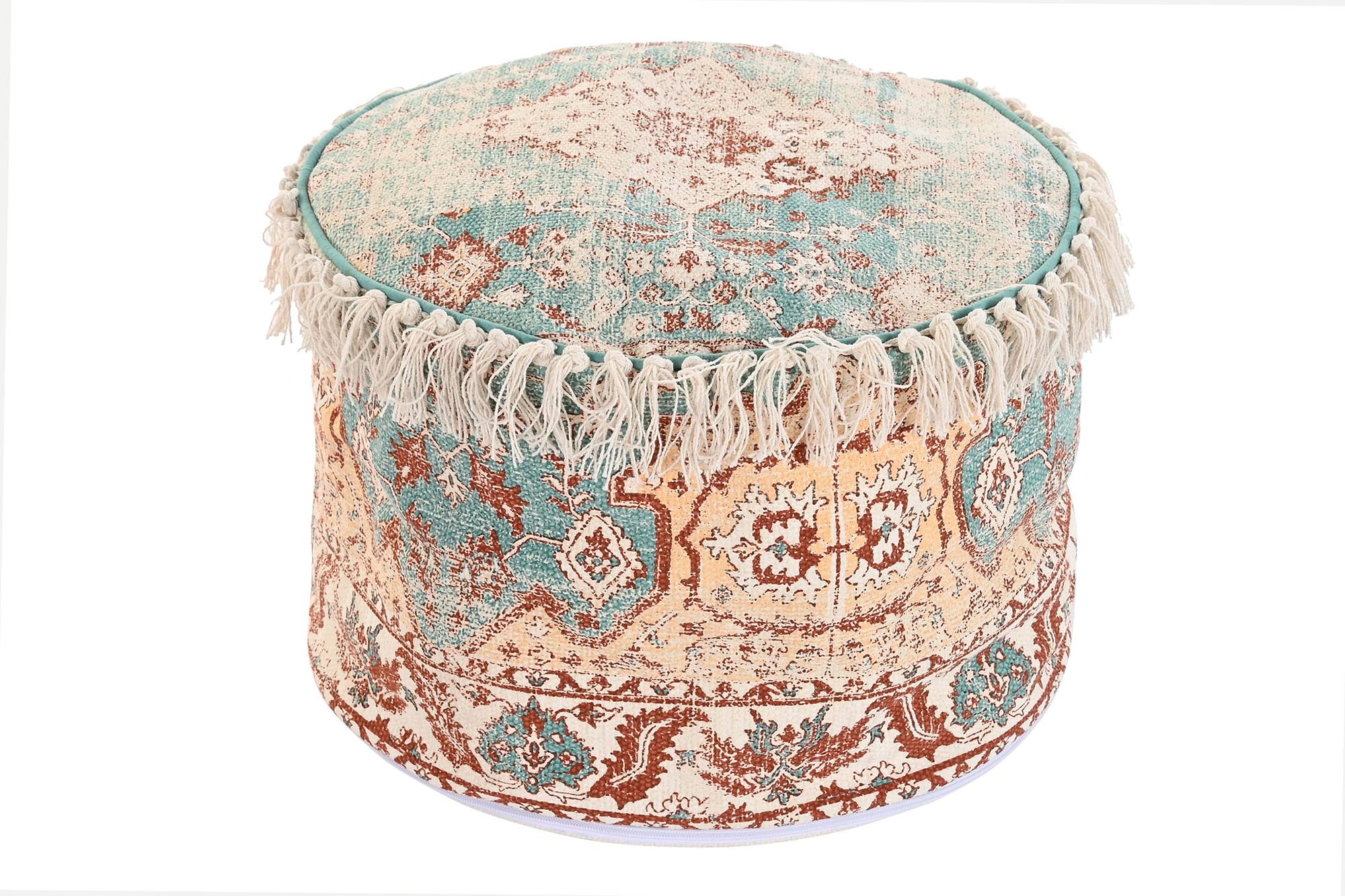 Cojin Suelo Algodon 46X46X37 Flecos Verde