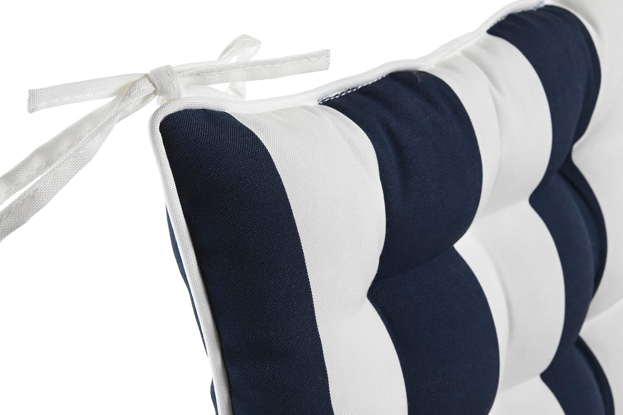 Cojin Silla Poliester 40X40X7 430 Gr, Rayas