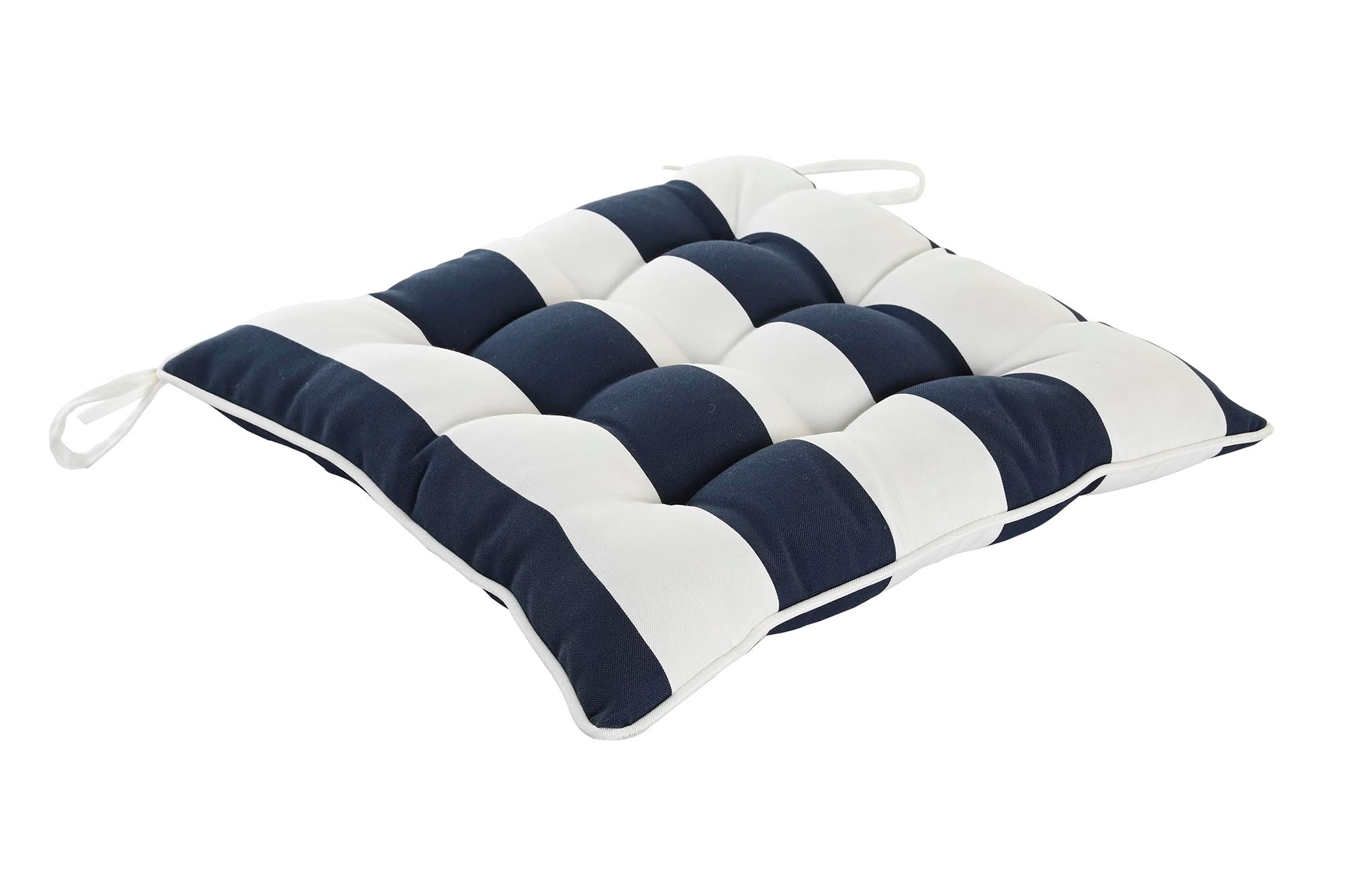 Cojin Silla Poliester 40X40X7 430 Gr, Rayas