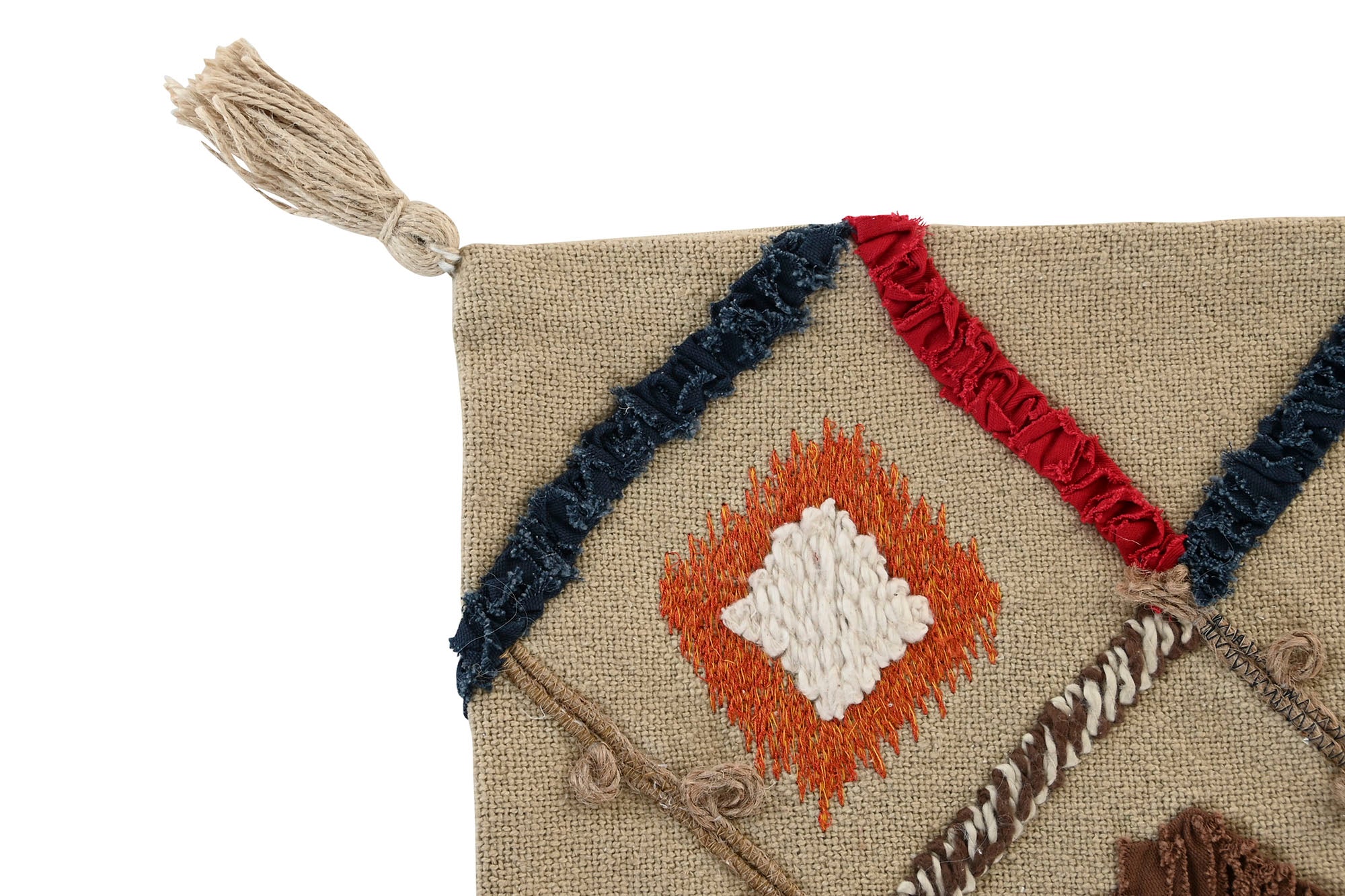 Funda Cojin Algodon 50X1X50 Flecos Multicolor