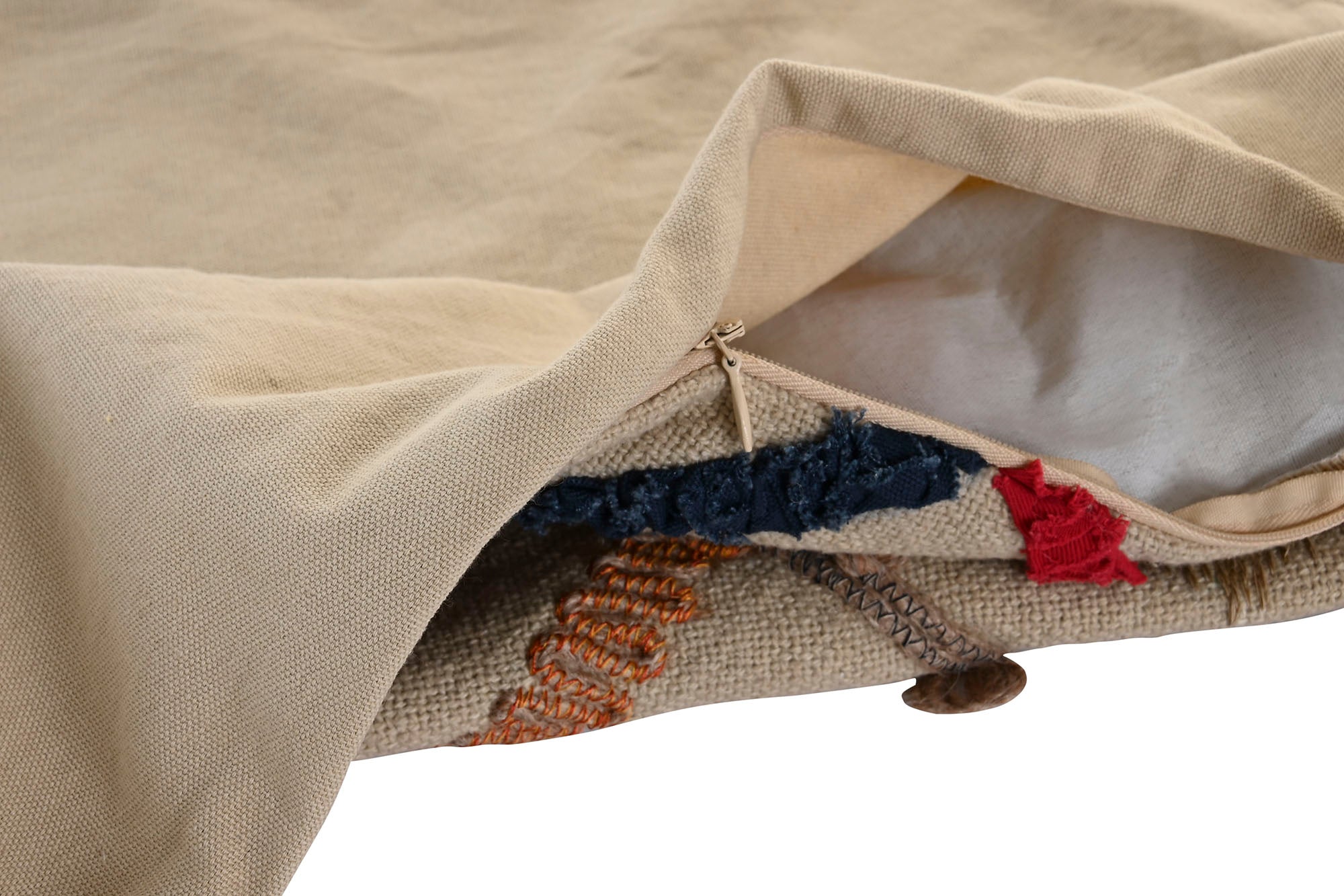 Funda Cojin Algodon 50X1X50 Flecos Multicolor