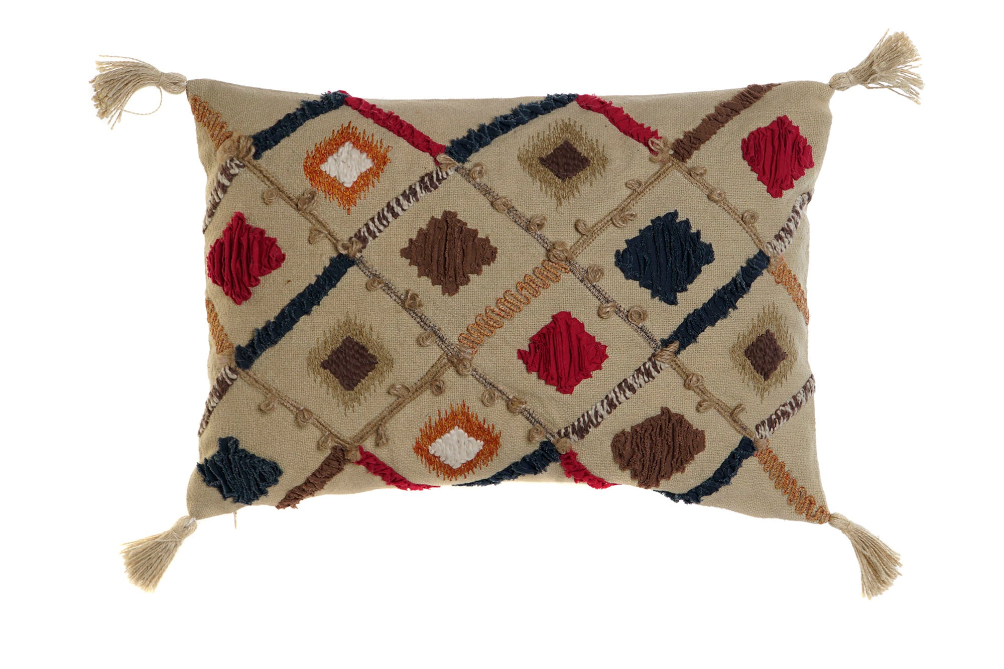 Funda Cojin Algodon 60X1X40 Flecos Multicolor