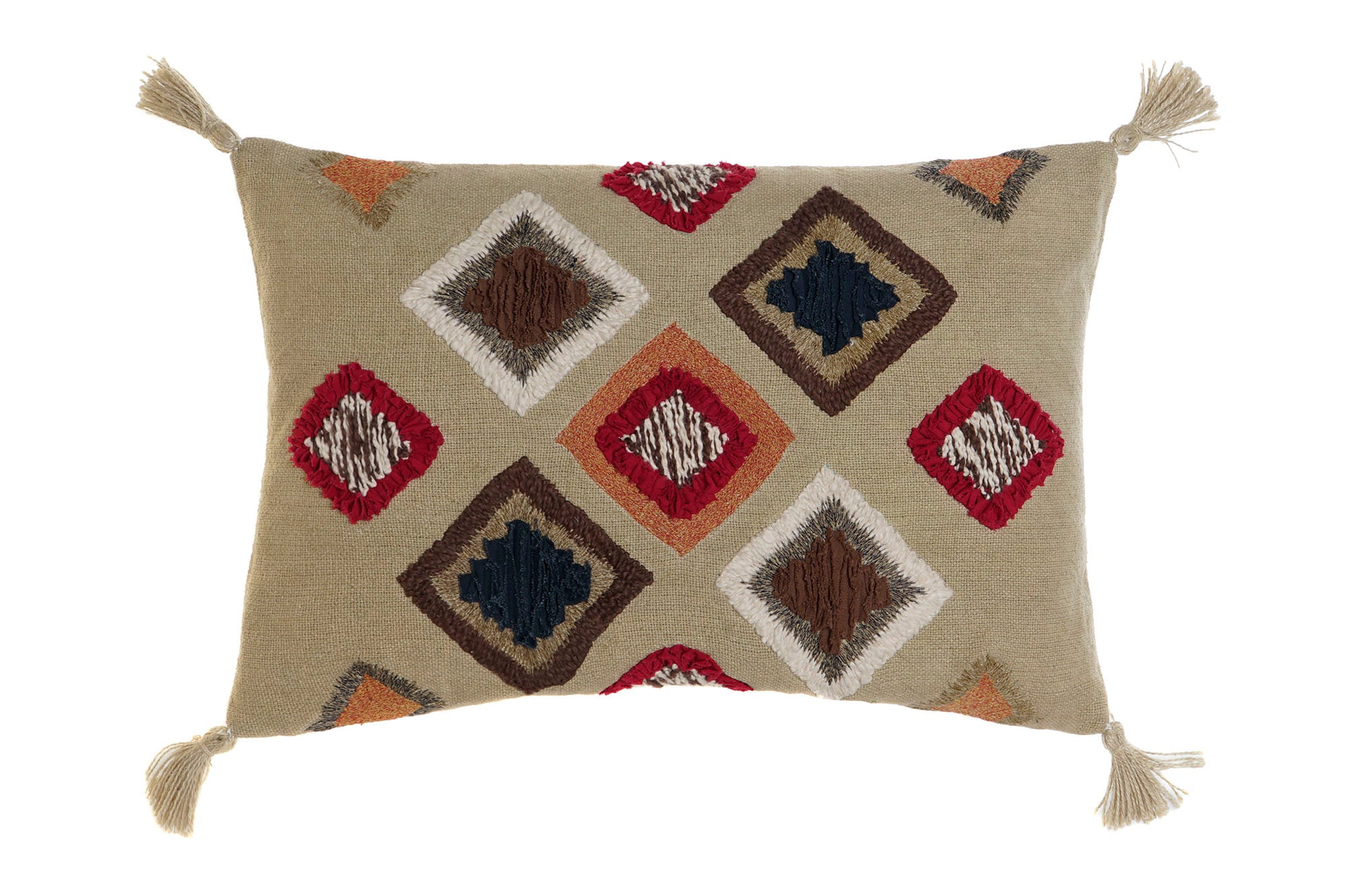 Funda Cojin Algodon 60X1X40 Flecos Multicolor