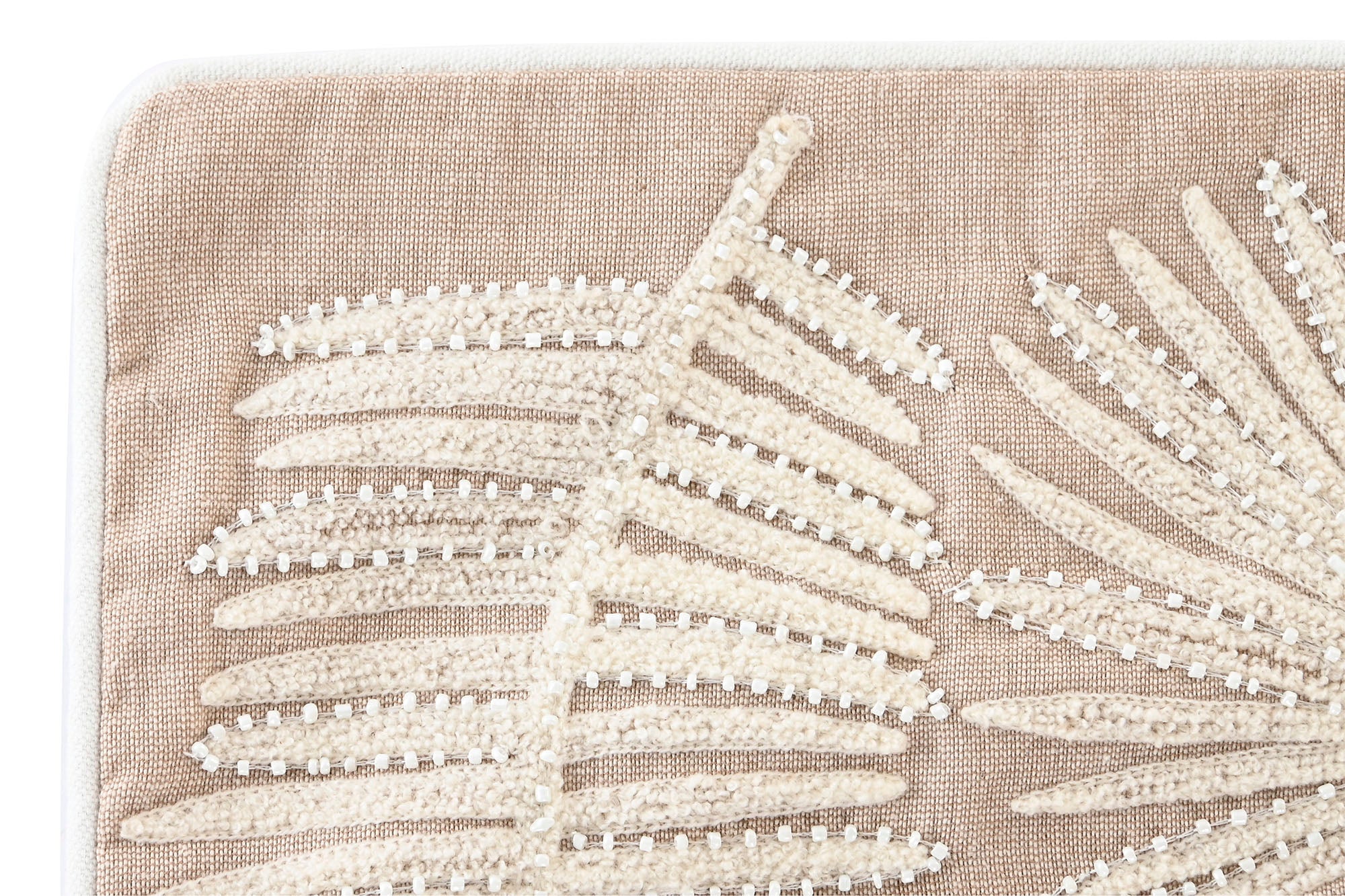 Funda Cojin Algodon 50X1X50 Hojas Marron