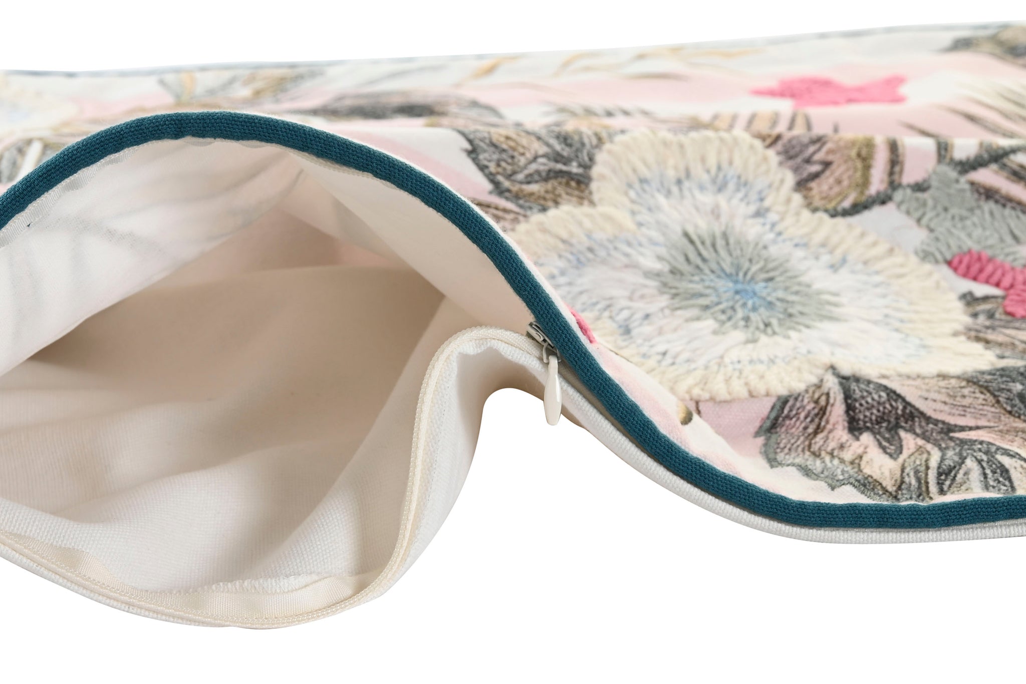 Funda Cojin Algodon 50X1X50 Tropical Verde