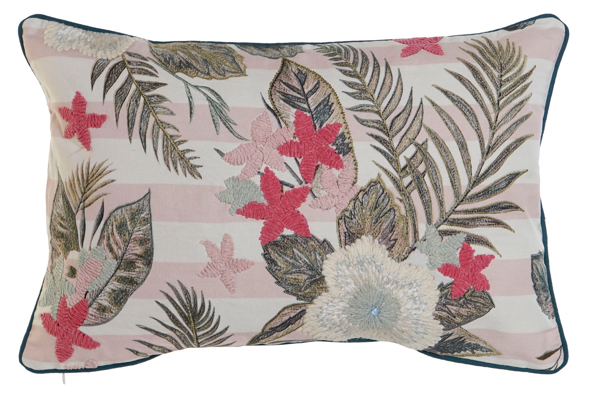 Funda Cojin Algodon 60X1X40 Tropical Verde