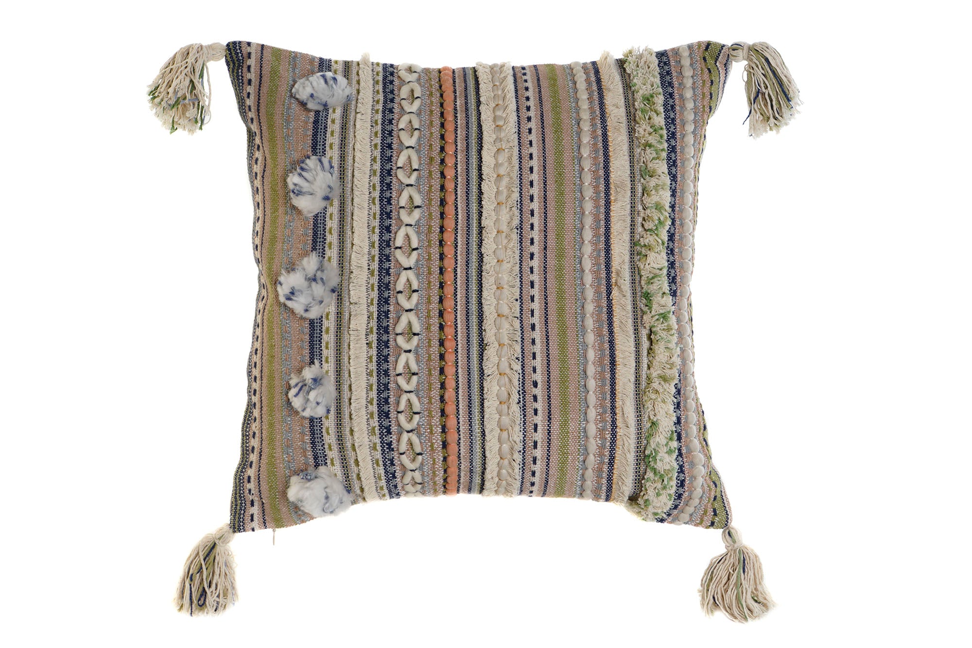 Funda Cojin Algodon 50X1X50 Flecos Multicolor