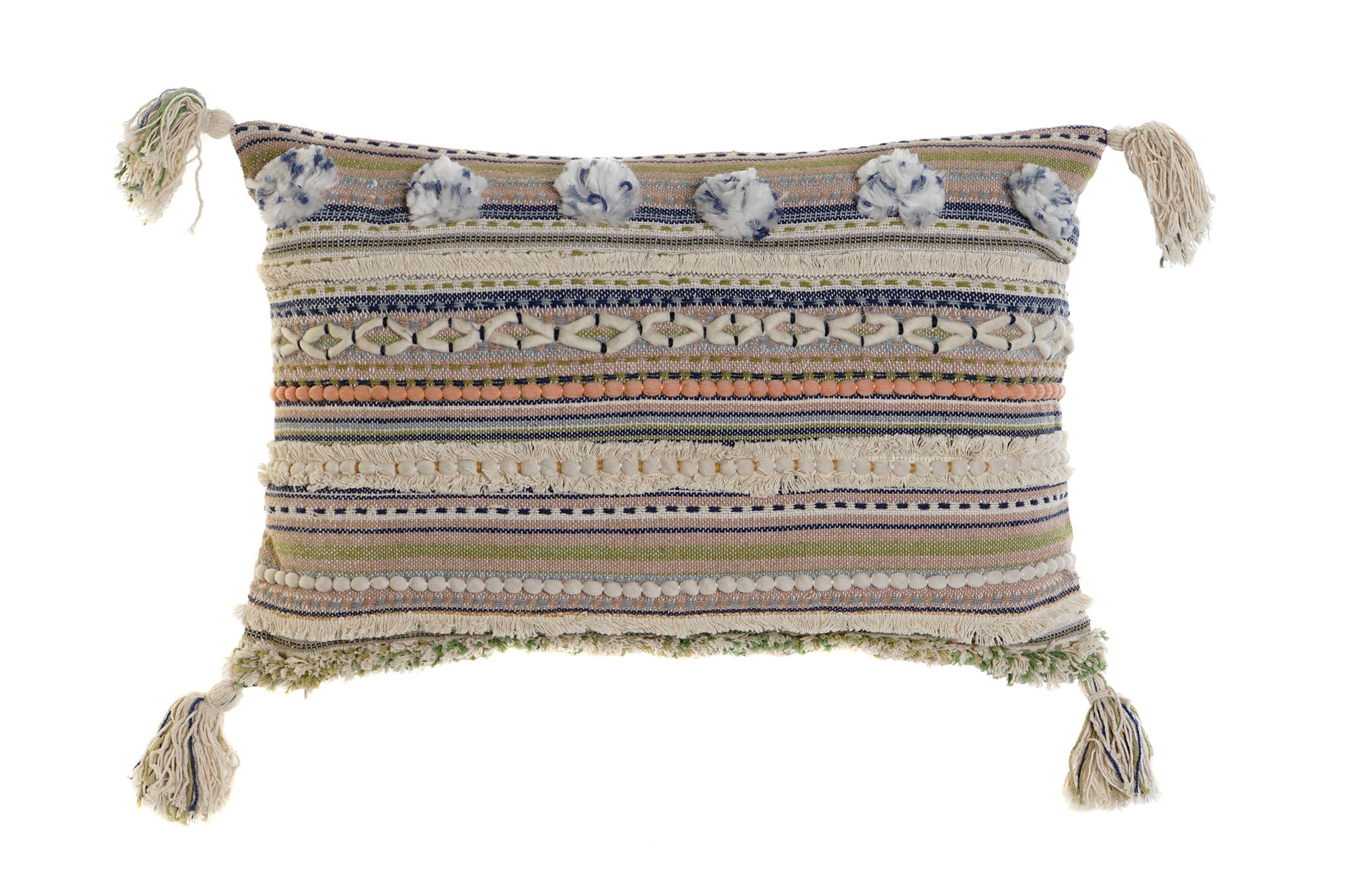 Funda Cojin Algodon 60X1X40 Flecos Multicolor