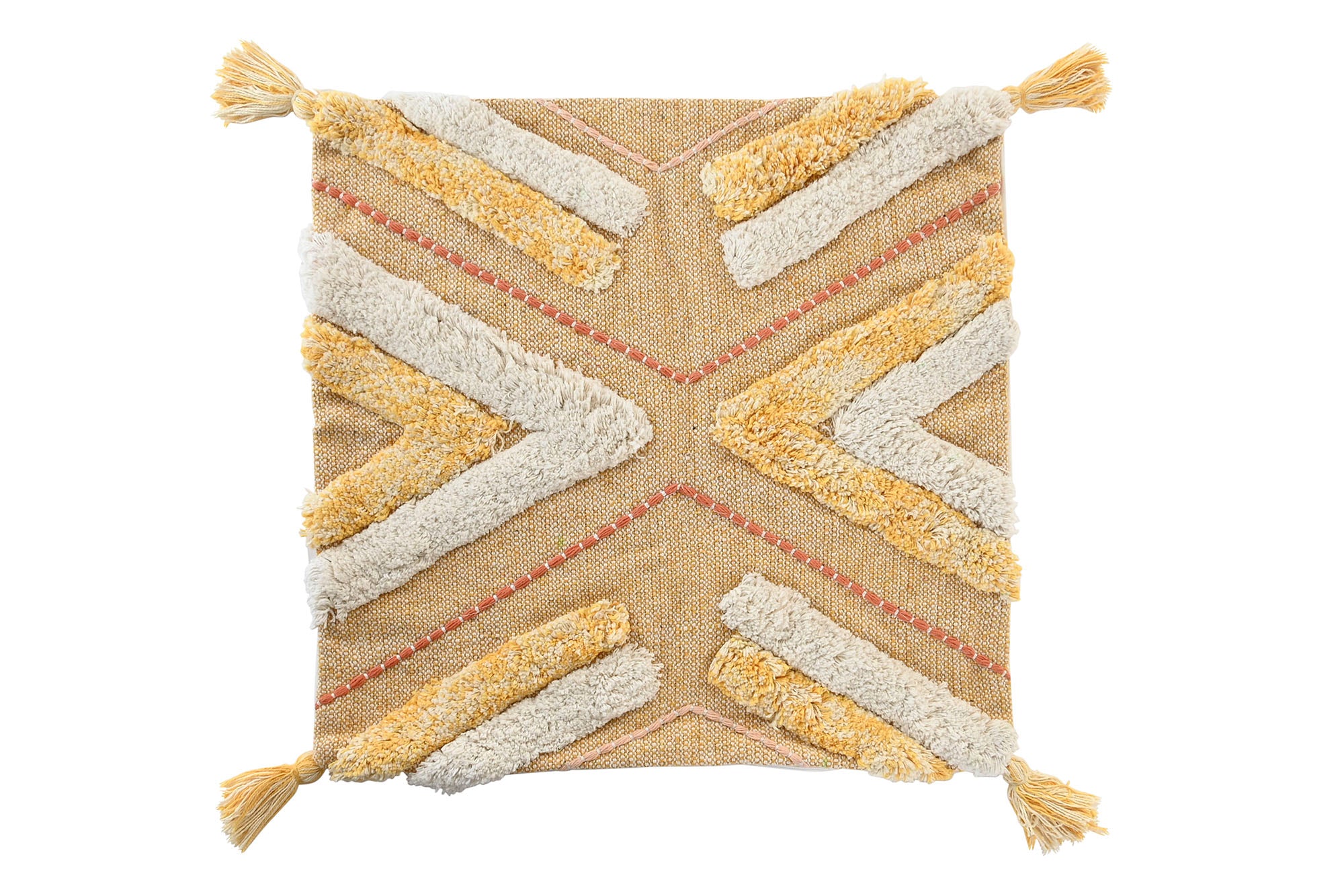 Funda Cojin Algodon 50X1X50 Amarillo