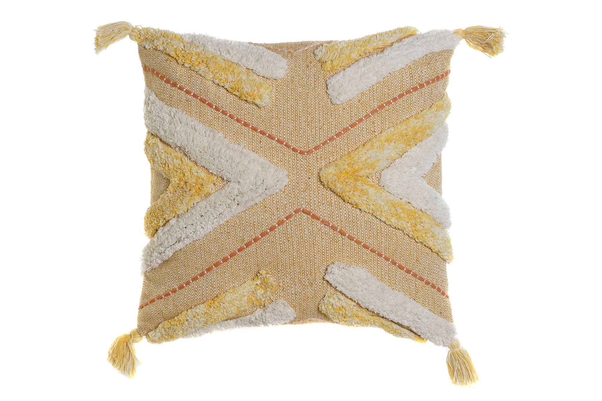 Funda Cojin Algodon 50X1X50 Amarillo