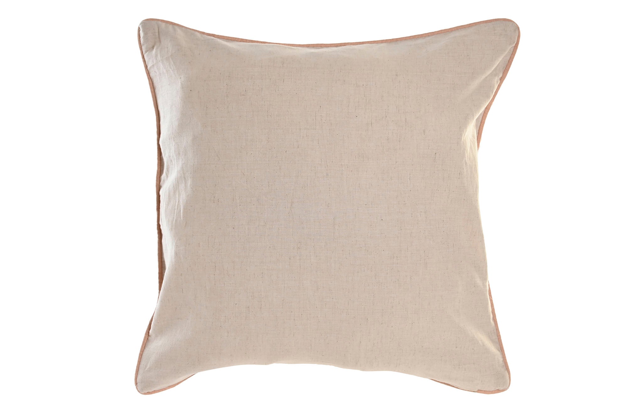 Funda Cojin Algodon 50X1X50 Bordado Beige