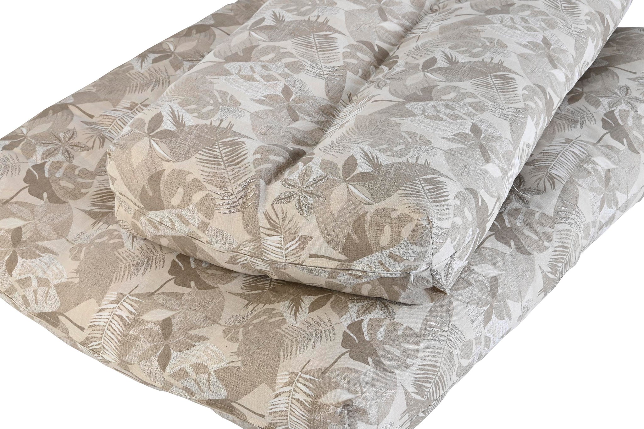 Floor Cushion Set of 2 Cotton 120x80x16 Sheets