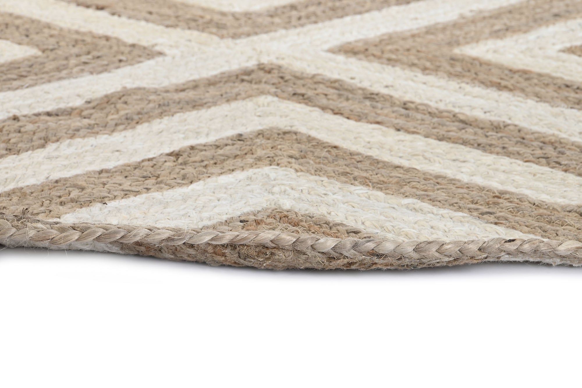 Tapete de algodão juta 120x120x1 2300gsm natural