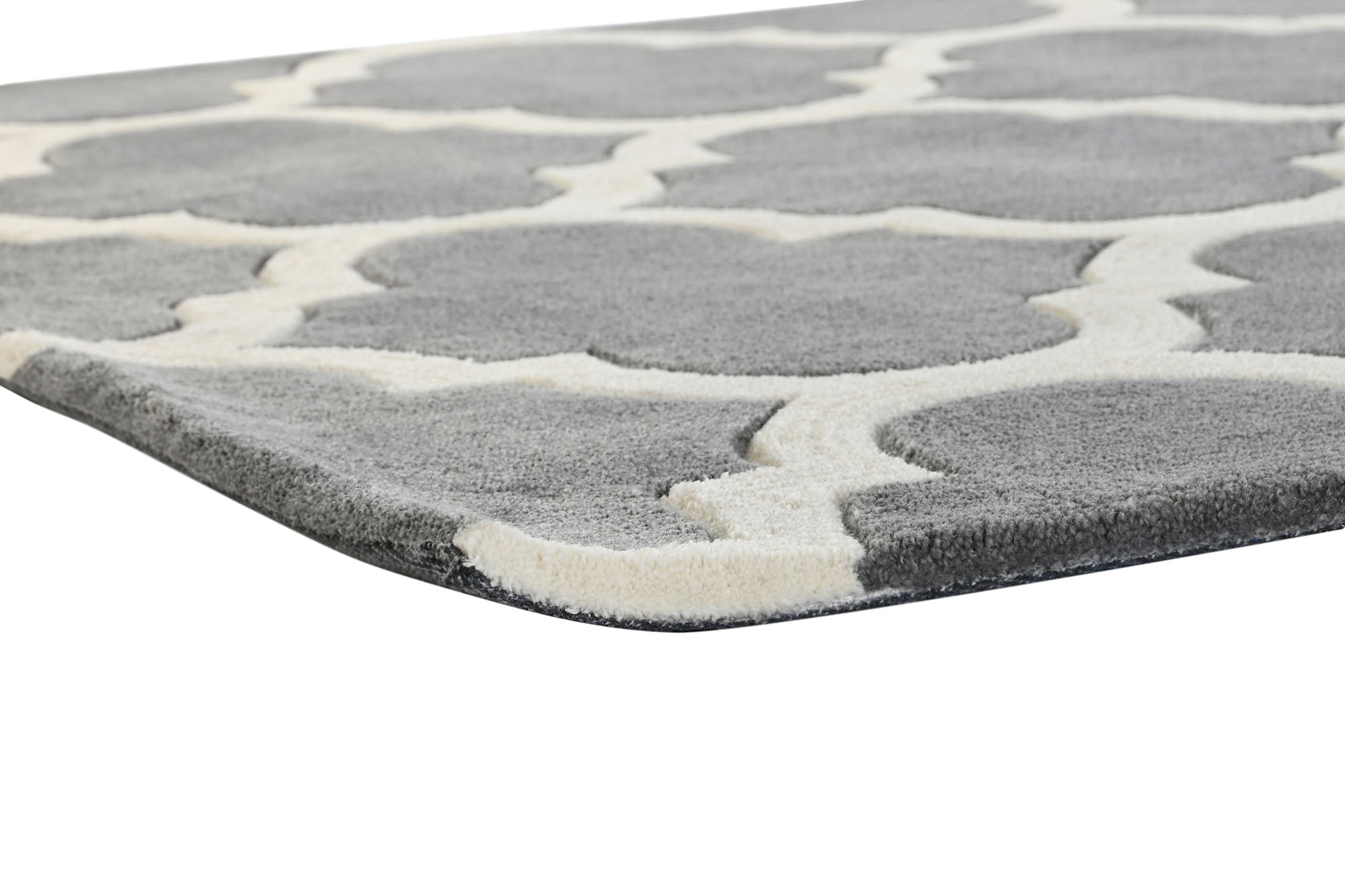 Tapete de poliéster 120x180x2 1800 g/m² cinza étnico