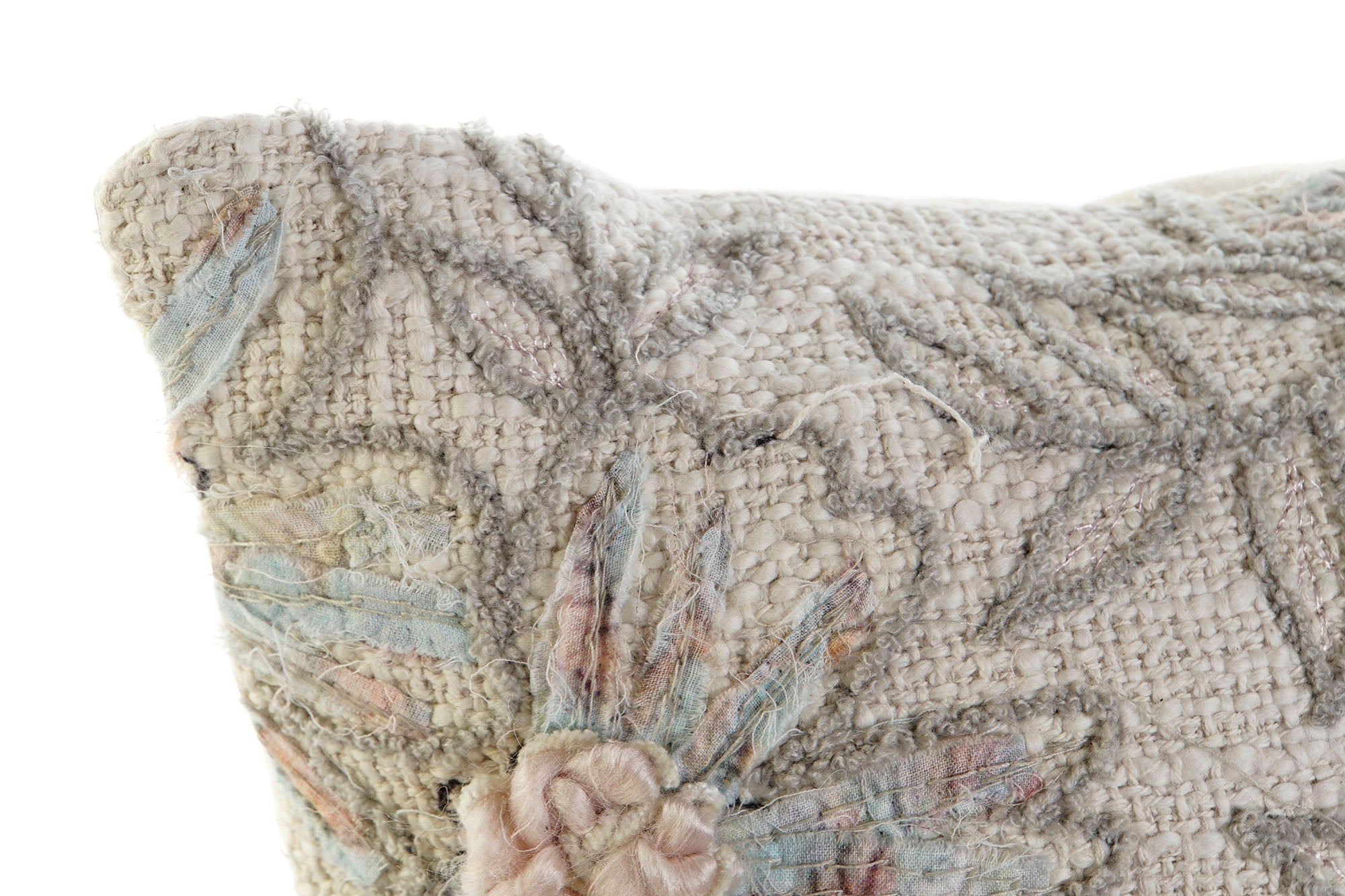 Cojin Algodon 45X15X45 450 Gr, Bordado Multicolor