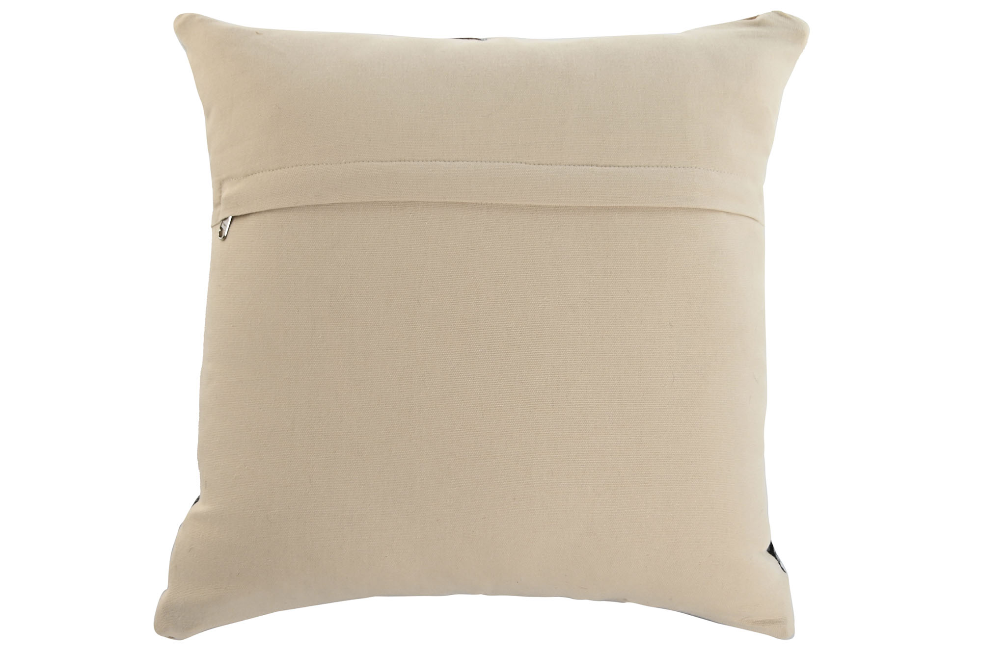 Cojin Piel Poliester 40X10X40 Cremallera Camel