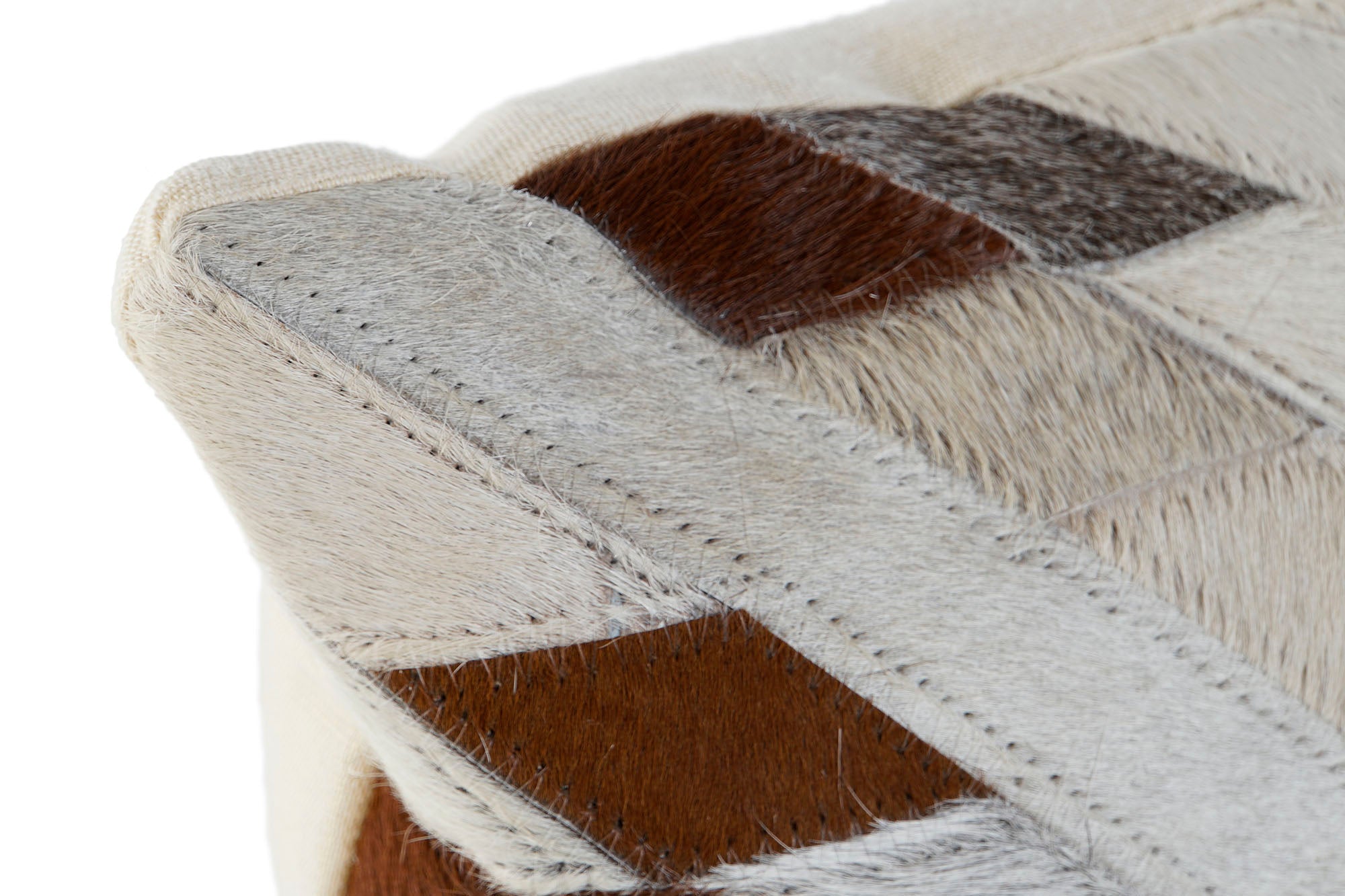 Cojin Piel Poliester 40X10X40 Camel