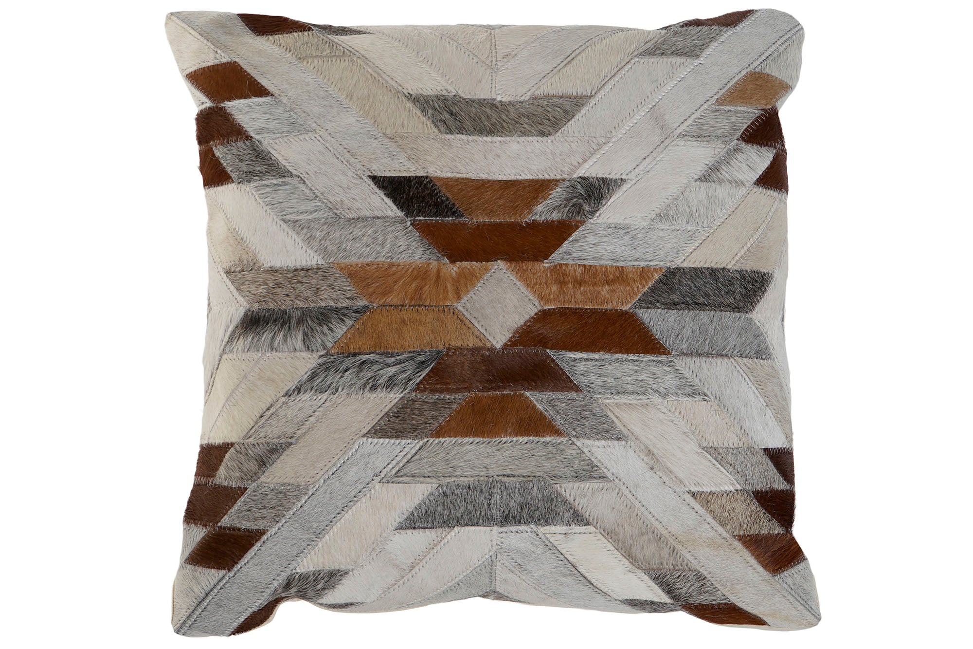 Cojin Piel Poliester 40X10X40 Camel