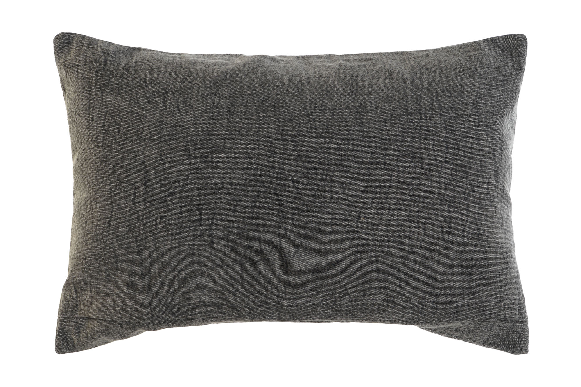 Cojin Algodon 50X15X30 392 Gr, Bordado Gris Claro