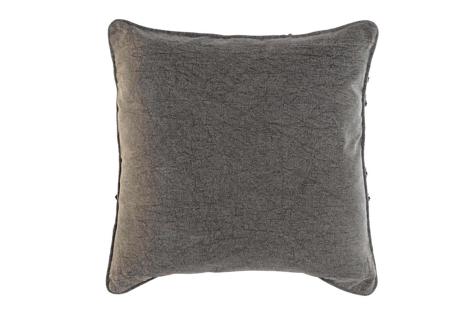 Cojin Algodon 50X15X50 560 Gr, Bordado Gris Claro